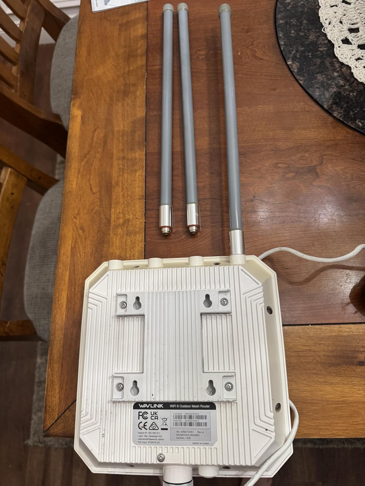 WAVLINK AX1800 Outdoor WiFi 6 Extender, Long-Range, IP67 Weatherproof | Compatible with Starlink, Outdoor Access Point with Engineered Antennas, PoE Power Supply, Ideal for Yard, Farm, RV & Garage customer photo 1