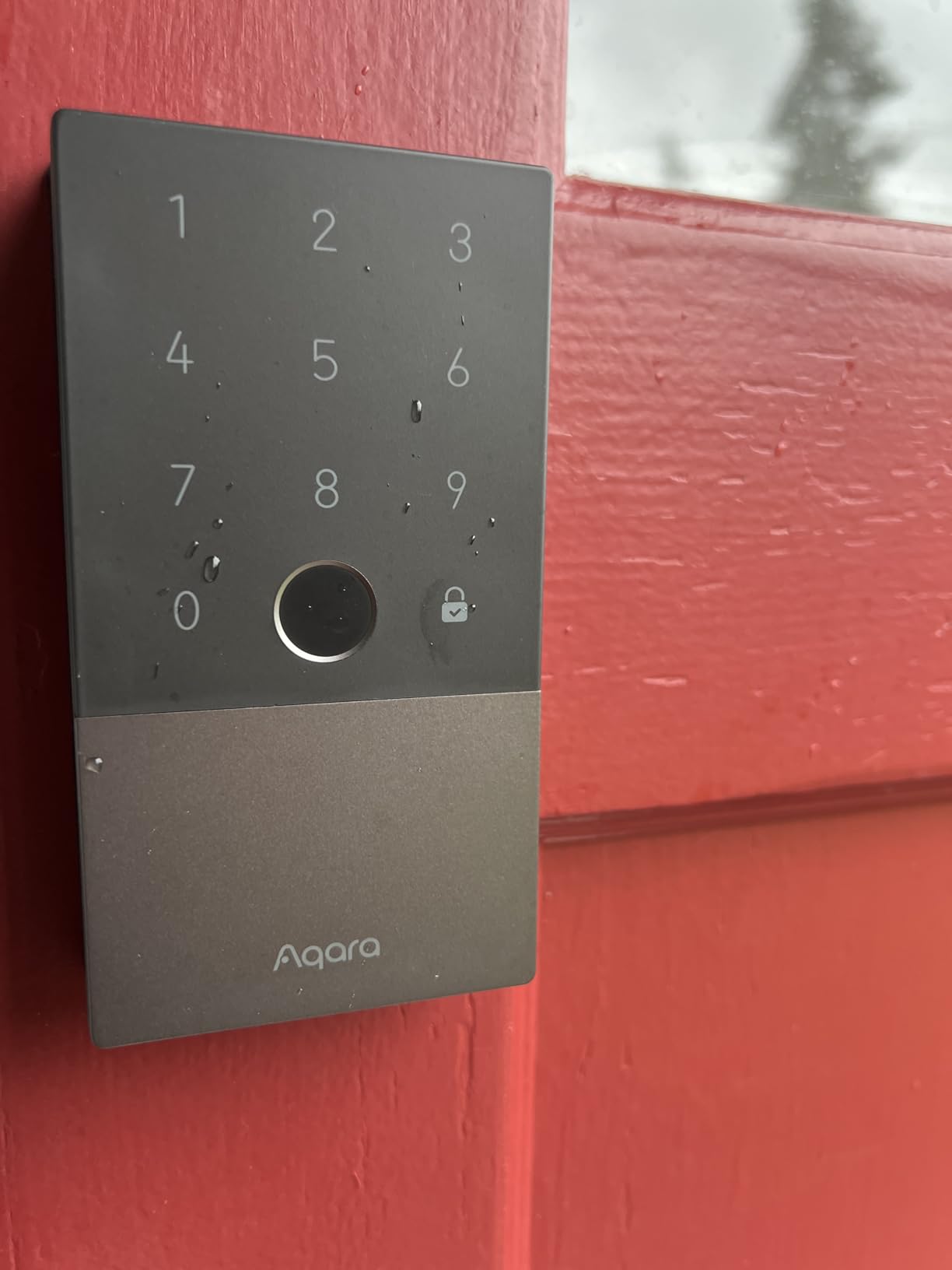 Aqara Smart Lock U100, Fingerprint Keyless Entry Door Lock with Apple Home Key, Touchscreen Keypad, Bluetooth Electronic Deadbolt, IP65 Weatherproof, Supports Apple HomeKit, Alexa, Google, IFTTT, Gray customer photo 2