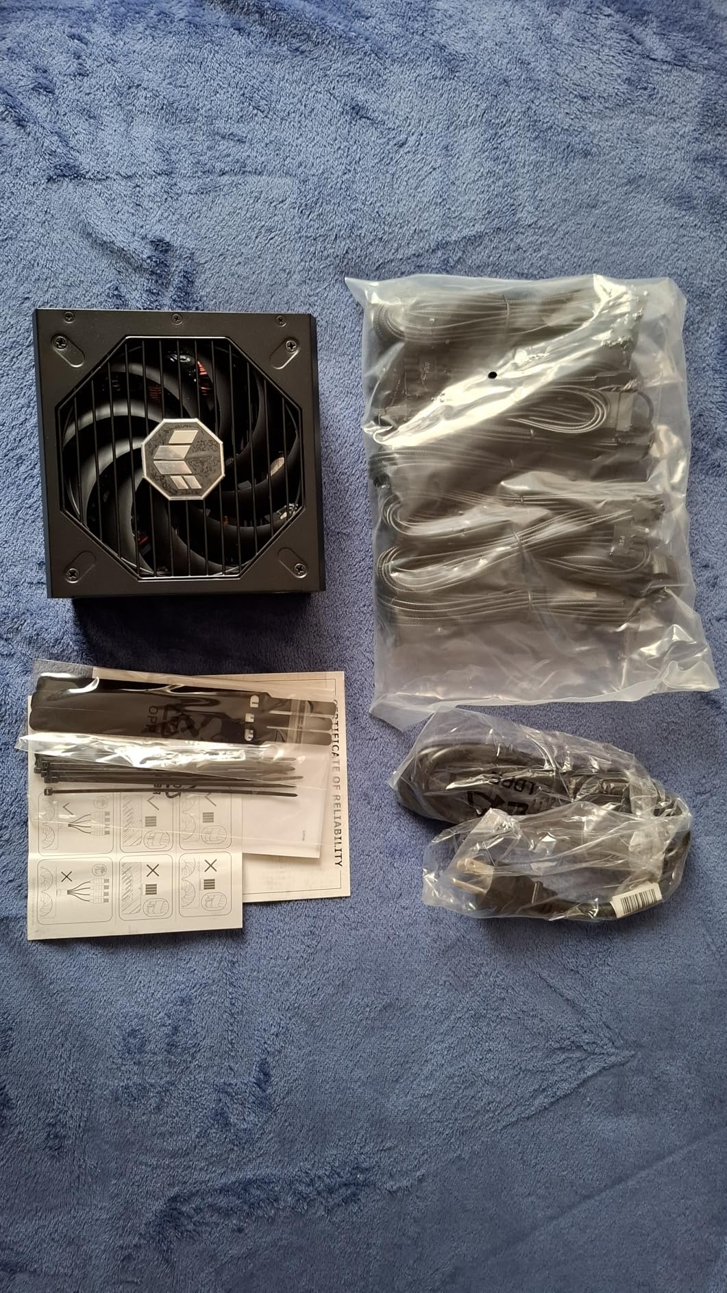 ASUS TUF Gaming 1000W Gold (1000 Watt, ATX 3.0 Compatible Fully Modular Power Supply, 80+ Gold Certified, Military-Grade Components, Dual Ball Bearing, Axial-tech Fan, PCB Coating, 10 Year Warranty) customer photo 1