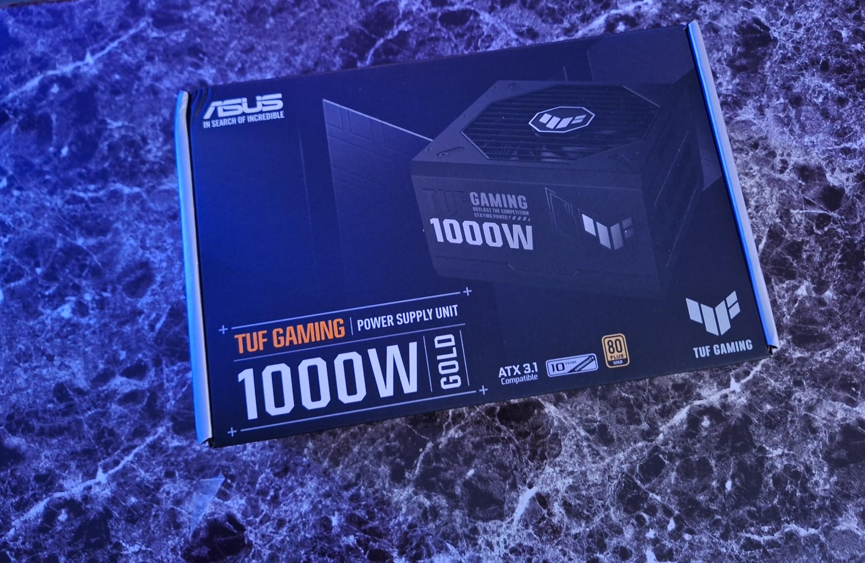 ASUS TUF Gaming 1000W Gold (1000 Watt, ATX 3.0 Compatible Fully Modular Power Supply, 80+ Gold Certified, Military-Grade Components, Dual Ball Bearing, Axial-tech Fan, PCB Coating, 10 Year Warranty) customer photo 2