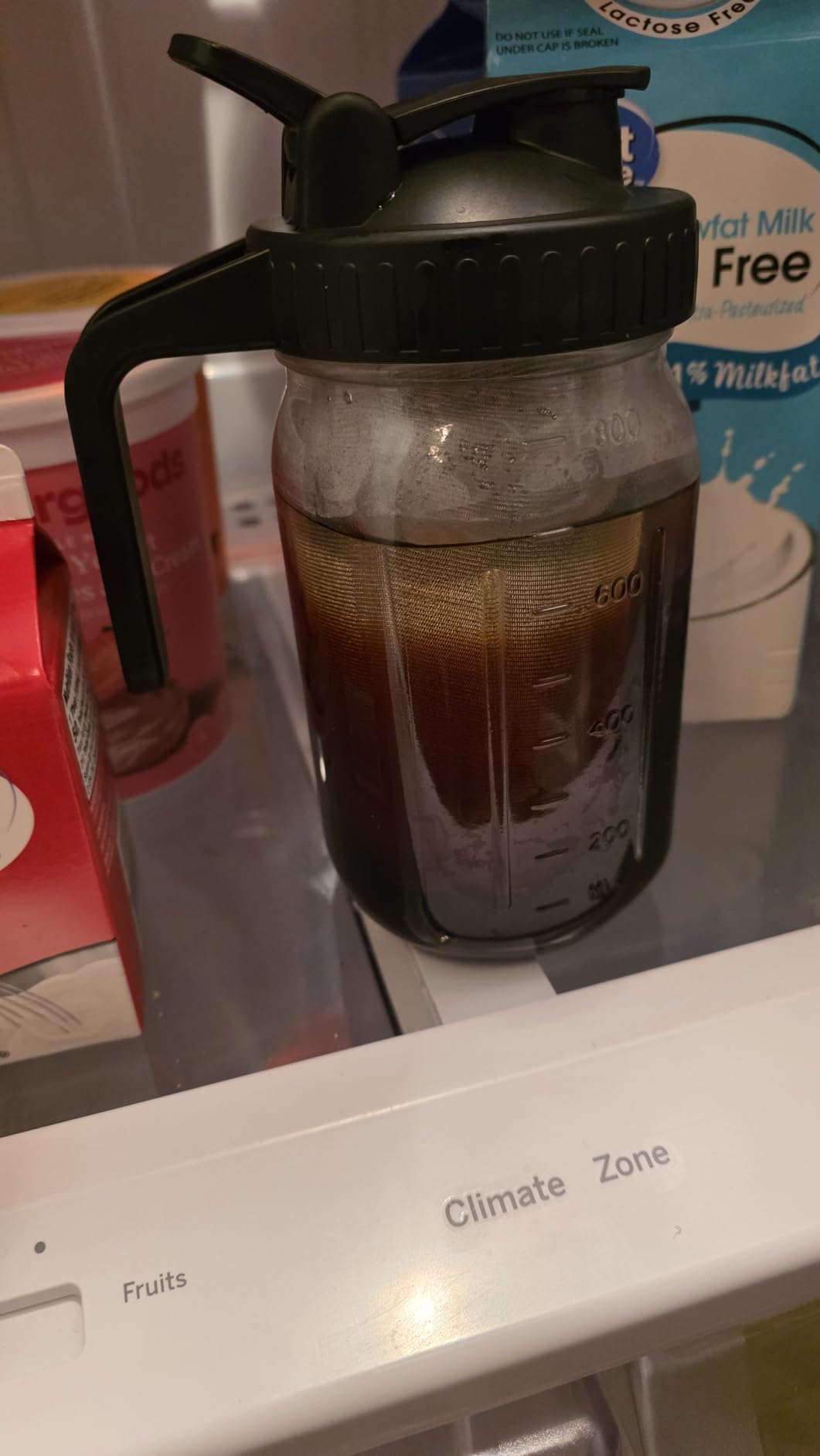 Cold Brew Mason Coffee Maker - 64oz Iced Coffee Pitcher with Stainless Steel Mixing Spoon & Super Dense Filter 3 Steps Finish Cold Brew Coffee, Classic BPA Free Sturdy Mason jar Pitcher Easy to Clean customer photo 2