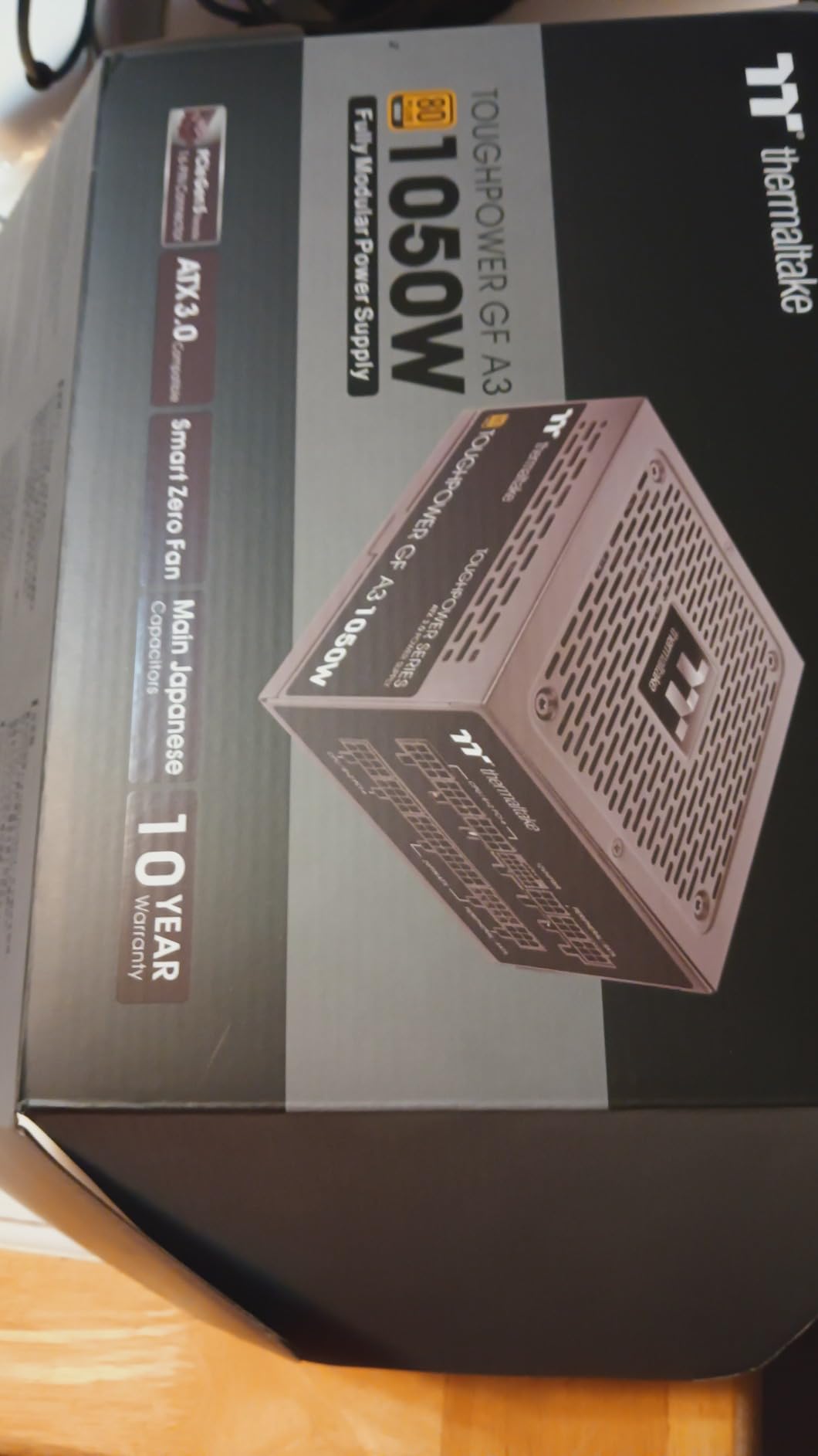 Thermaltake Toughpower GF A3 1200W, True 600W 12V-2x6 Connectors on PSU & NVIDIA RTX 50 Series, ATX 3.1/PCI-E 5.1, 80+ Gold, SLI/Crossfire Ready Power Supply, PS-TPD-1200FNFAGU-L, 10 Year Warranty customer photo 1