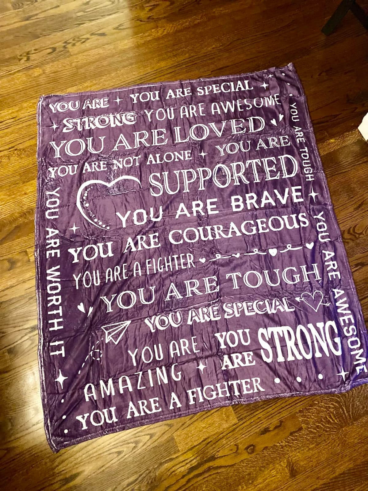 Blanket Gifts for Women or Men - Inspirational Get Well Blanket | Feel Better After Surgery Gifts for Him Her, Thinking of You Gift for Dad Son Friend Brother Coworker, 60'' x 50'' customer photo 1