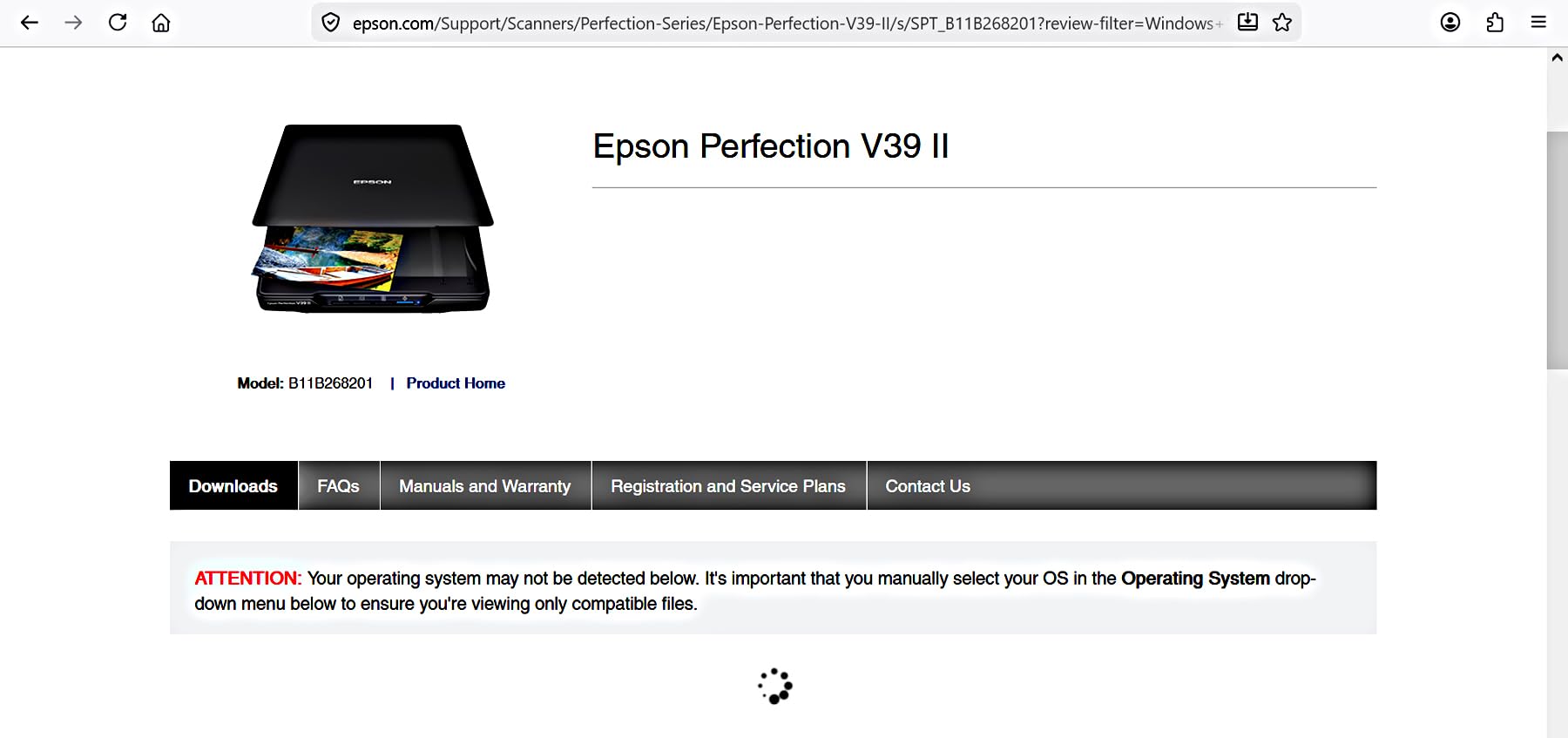 Epson Perfection V39 II Color Photo and Document Flatbed Scanner with 4800 dpi Optical Resolution Image Scanning, High-Rise Removable Lid, Scan to Cloud and USB Power, Black customer photo 1