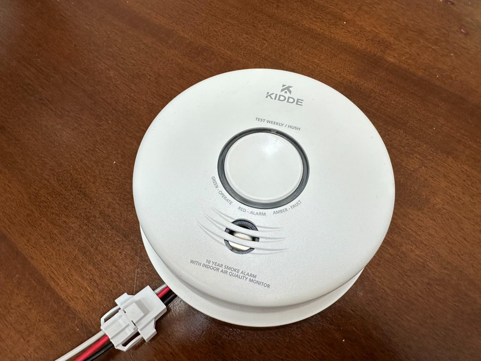 Kidde Smart Smoke Detector & Indoor Air Quality Monitor, WiFi, Alexa Compatible Device, Hardwired w/Battery Backup, Voice & App Alerts, 2 Pack customer photo 2