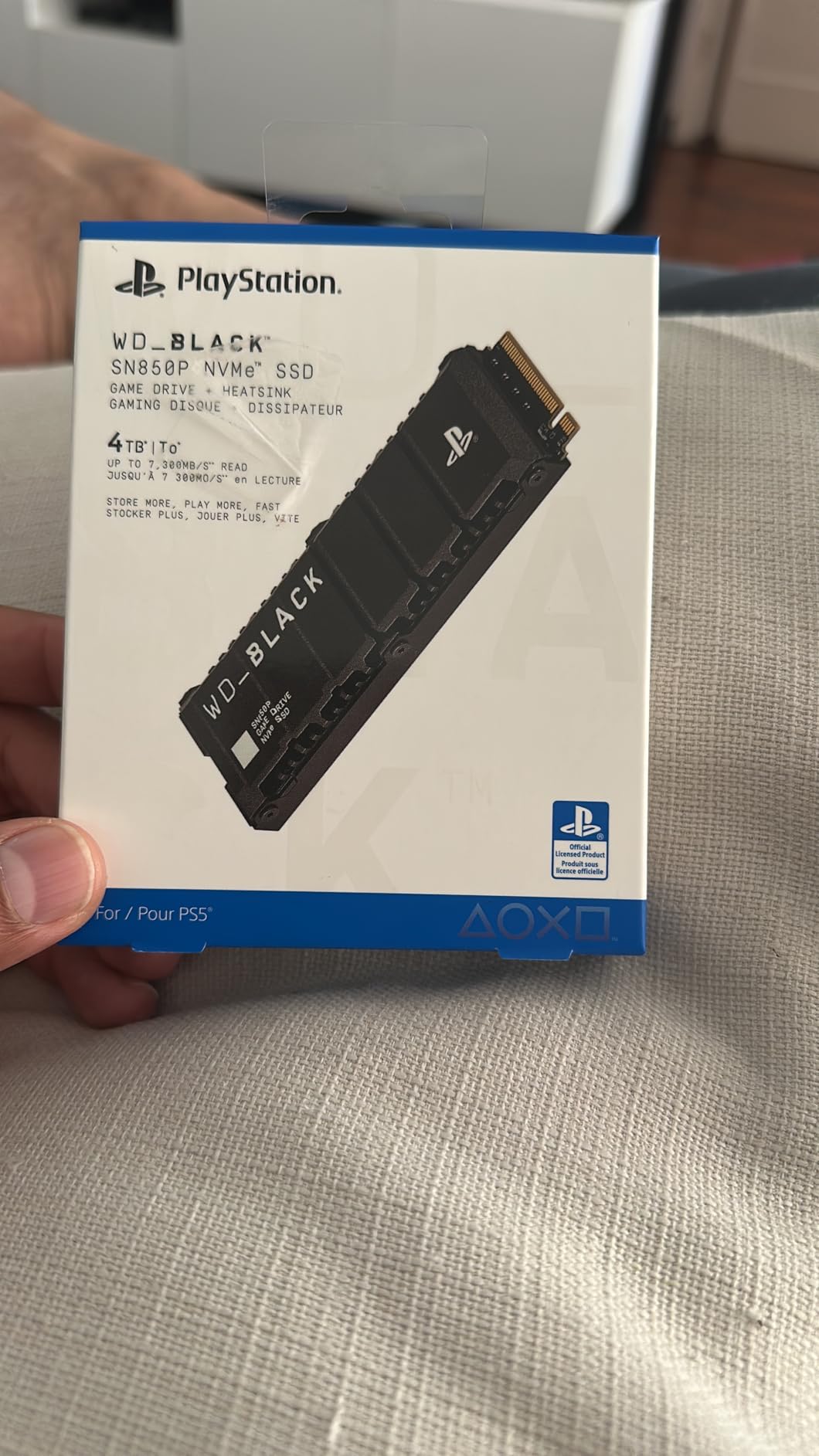WD_BLACK 1TB SN850P NVMe M.2 SSD Officially Licensed Storage Expansion for PS5 Consoles, up to 7,300MB/s, with heatsink customer photo 1