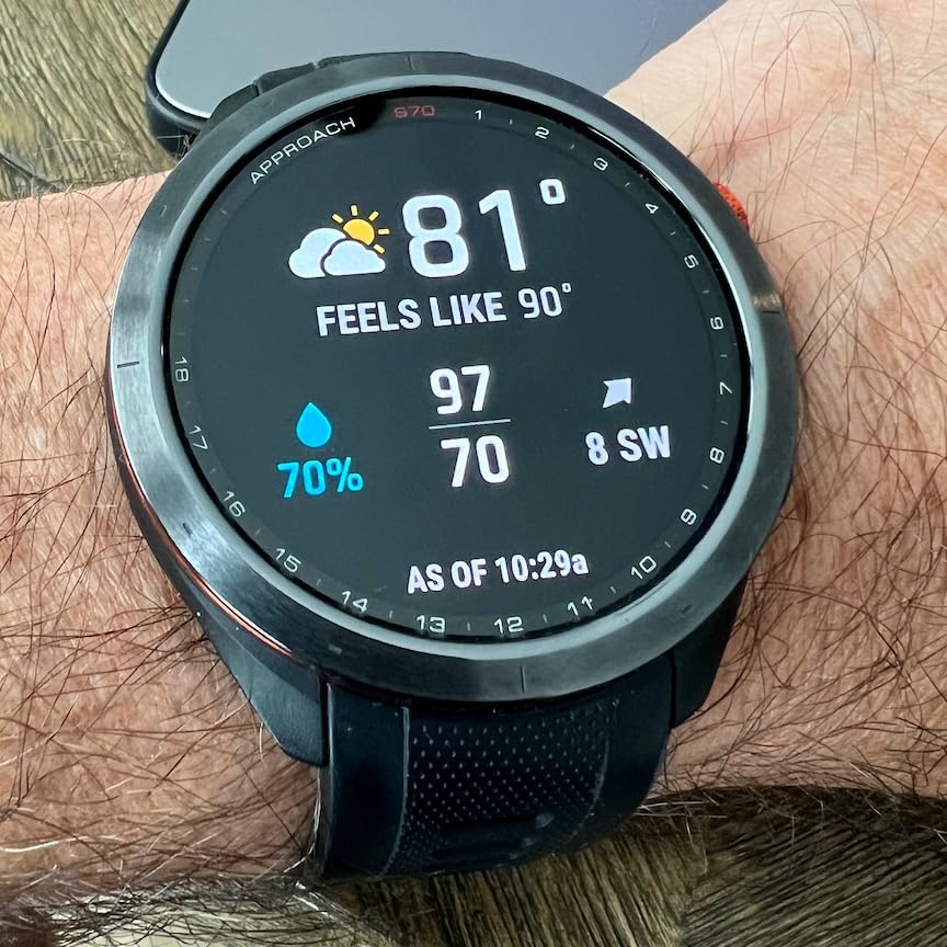 Garmin Approach S70 (Black, 47mm) Golf GPS Smartwatch with PlayBetter Bundle customer photo 1