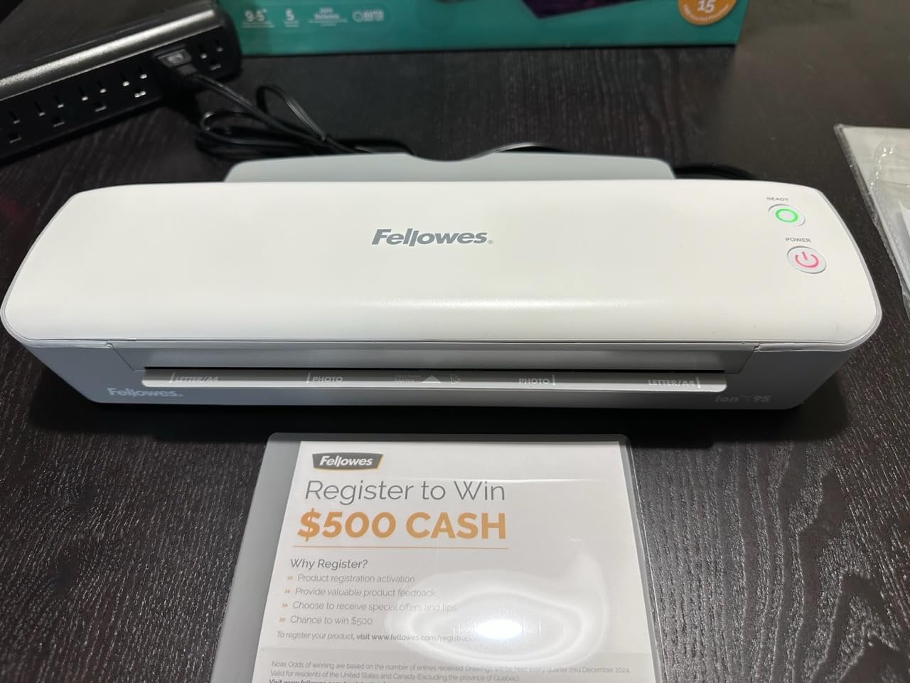 Fellowes Ion 95 Thermal Laminator Machine, 9.5 Inch customer photo 2