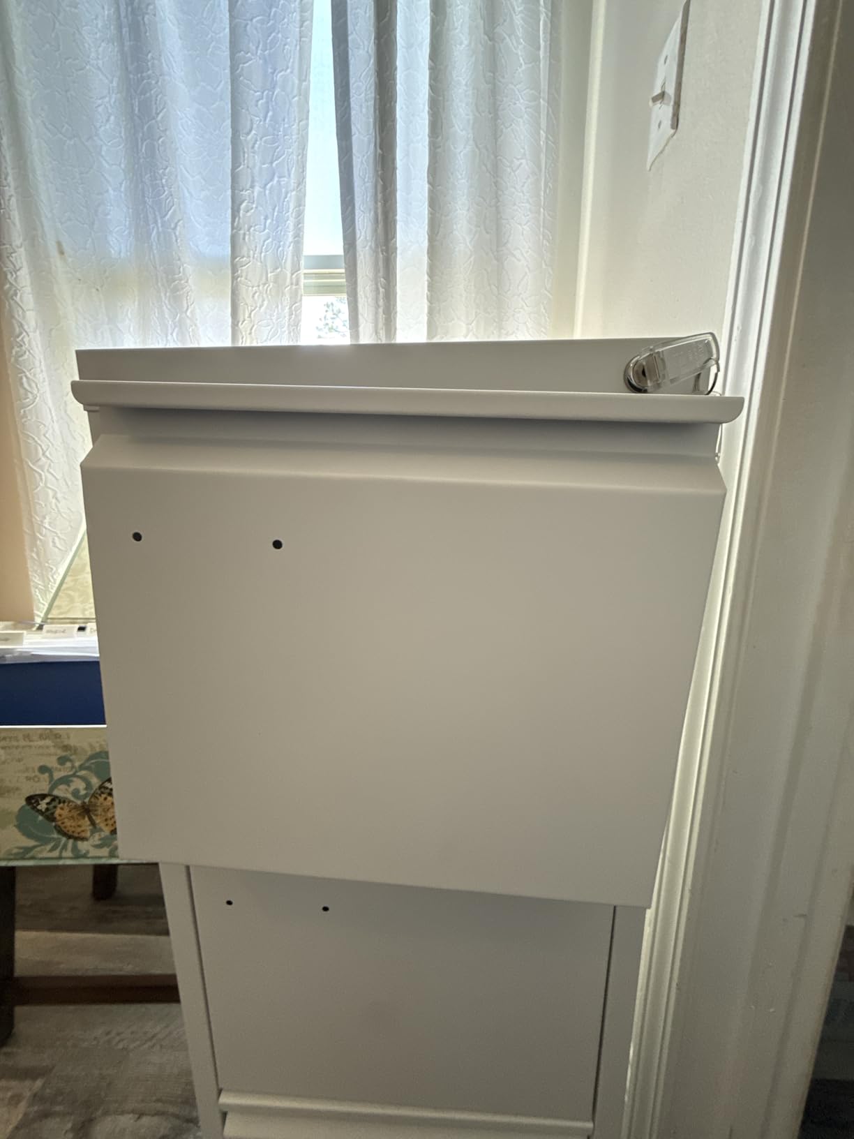 4 Drawer File Cabinet with Lock Metal Vertical File Cabinet Office Home Vertical File Cabinet for A4 Legal/Letter Size Narrow File Cabinet Locked, Assembly Required customer photo 2