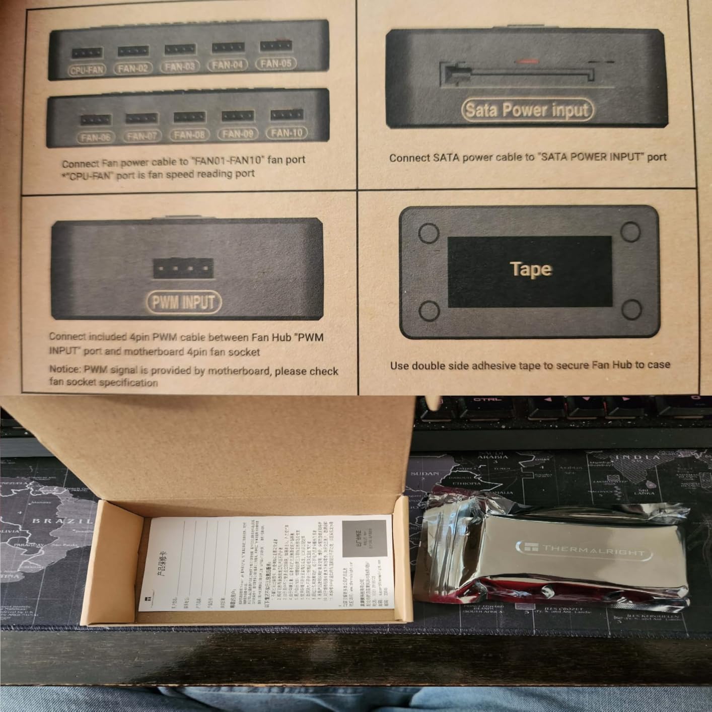 Thermalright Fan and ARGB HUB X8 ARGB/PWM Hub Controller | Used SATA Power Supply, Hub Support 8 Groups of Fans, 8-Port PC PWM Fan and ARGB Fan Controller customer photo 2