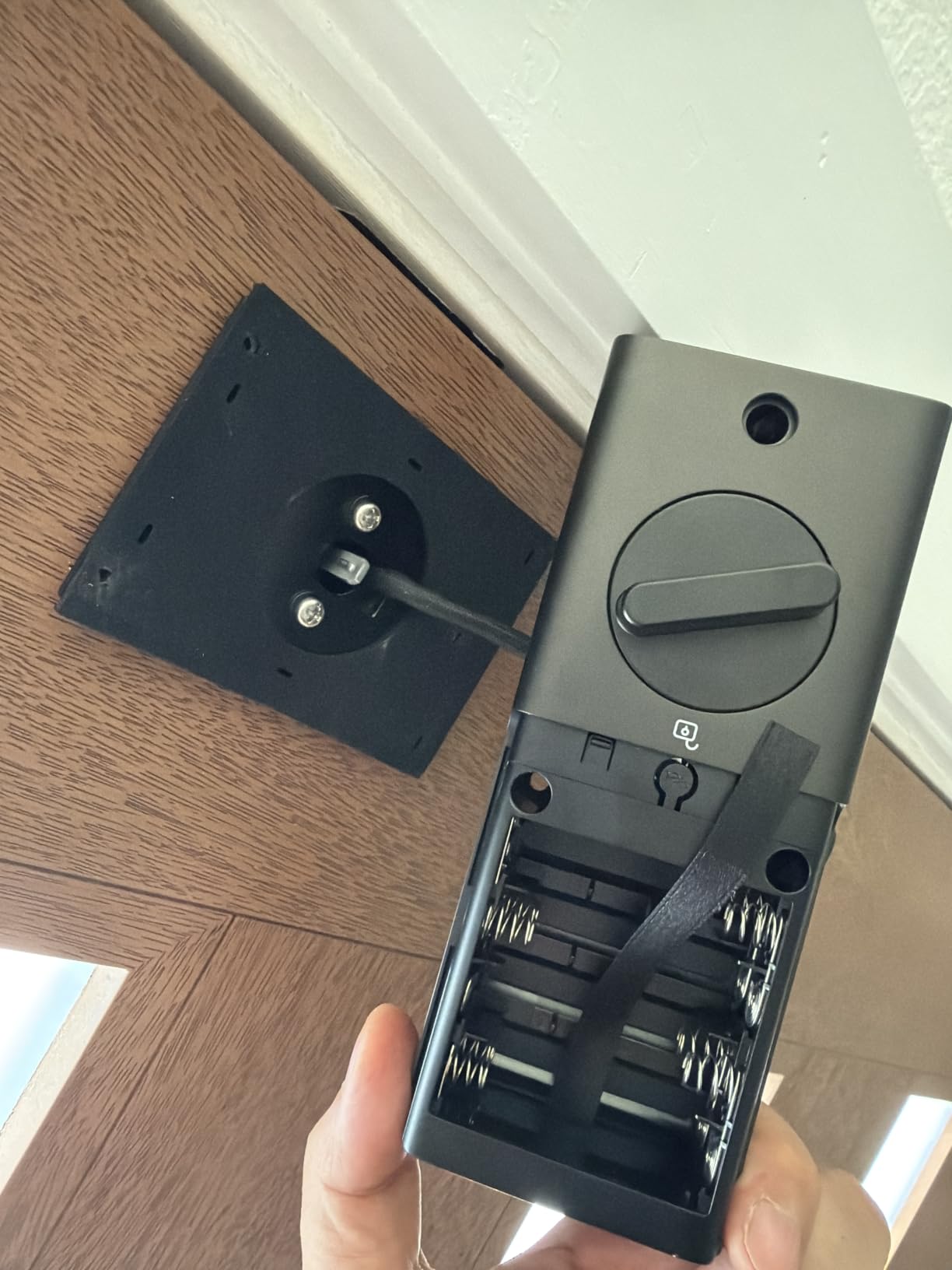 eufy Security Smart Lock C220, Fingerprint Keyless Entry Door Lock, Built-in Wi-Fi, App Remote Control, Front Door Smart Lock Deadbolt, 8Months Battery, Reliable Power, IP53 Waterproof, BHMA Grade 3 customer photo 2