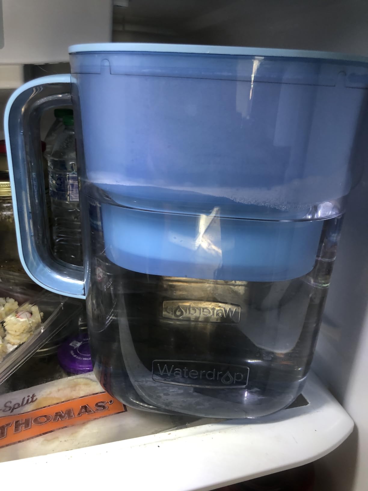 Waterdrop PT-07B-A Alkaline Water Filter Pitcher, 10-Cup, Healthy, Clean & Toxin-Free Mineralized Alkaline Water, Up to 100 Gallons, Improves Coffee Taste, Up to pH 9.5, BPA-Free, Blue customer photo 2