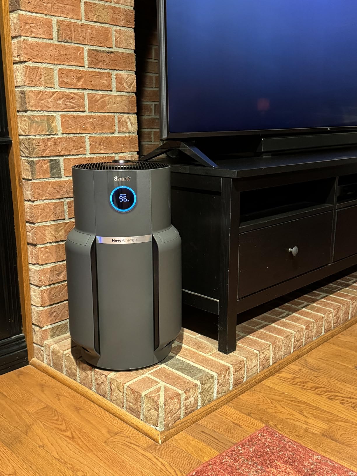 Shark Air Purifier for Home, NeverChange Max, 1,300 sq. ft. for Large Room, Kitchen, Home Office, HEPA-Exceeding Filter, Captures Pollutants, Pet Dander, Dust, Odor, Smoke, and More, HP301, Grey customer photo 2
