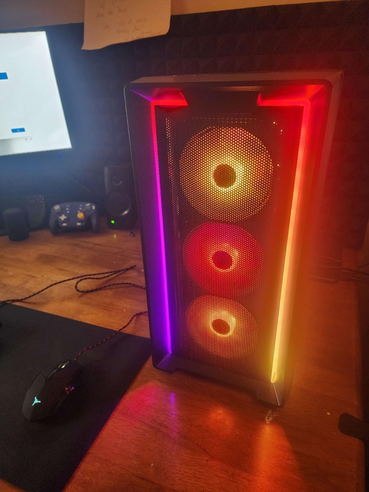 Skytech Gaming Nebula Gaming PC Desktop - Intel Core i5 13400F 2.5 GHz, NVIDIA RTX 4060, 1TB NVME SSD, 16GB DDR4 RAM 3200, 600W Gold PSU, 11AC Wi-Fi, Windows 11 Home 64-bit, Black customer photo 2