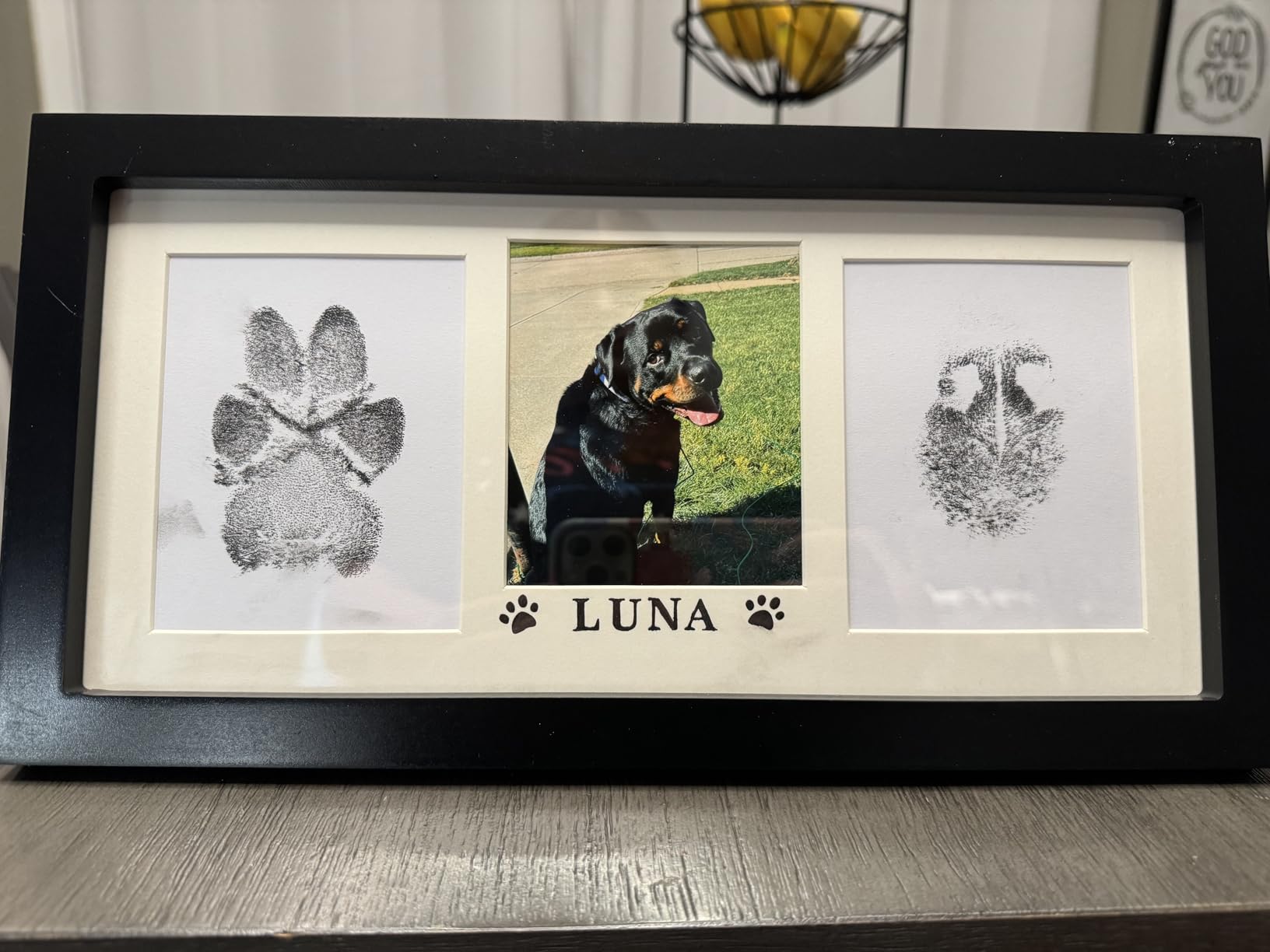 MYPAWLETS Paw Print Frame & Ink Pads Kit, Pawprint Kit for Dog/Cat customer photo 2