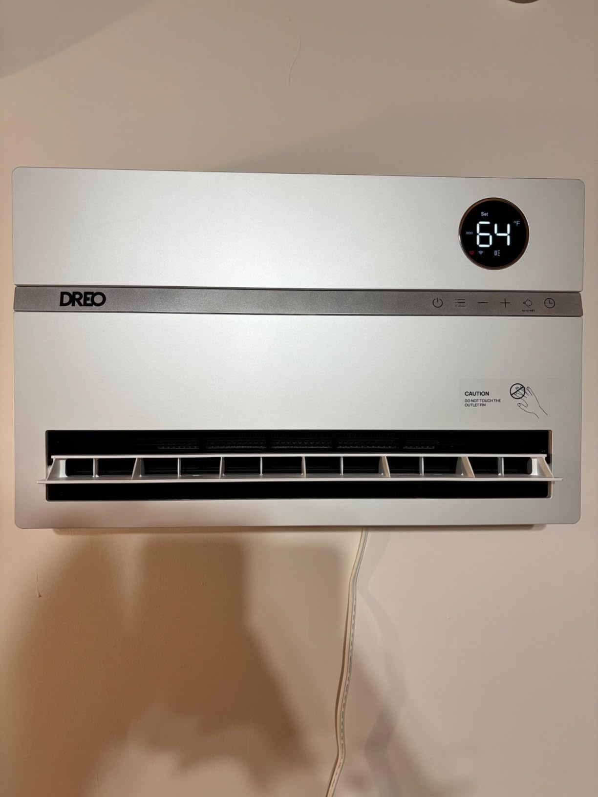 DREO Wall Mounted Heater, Smart Space Heater for Bedroom with FortPlug, ECO | Overheat Protection, Remote, 120° Vertical Oscillation, Thermostat, 24H Timer, 1500W Electric Heater for Indoor, Office customer photo 2