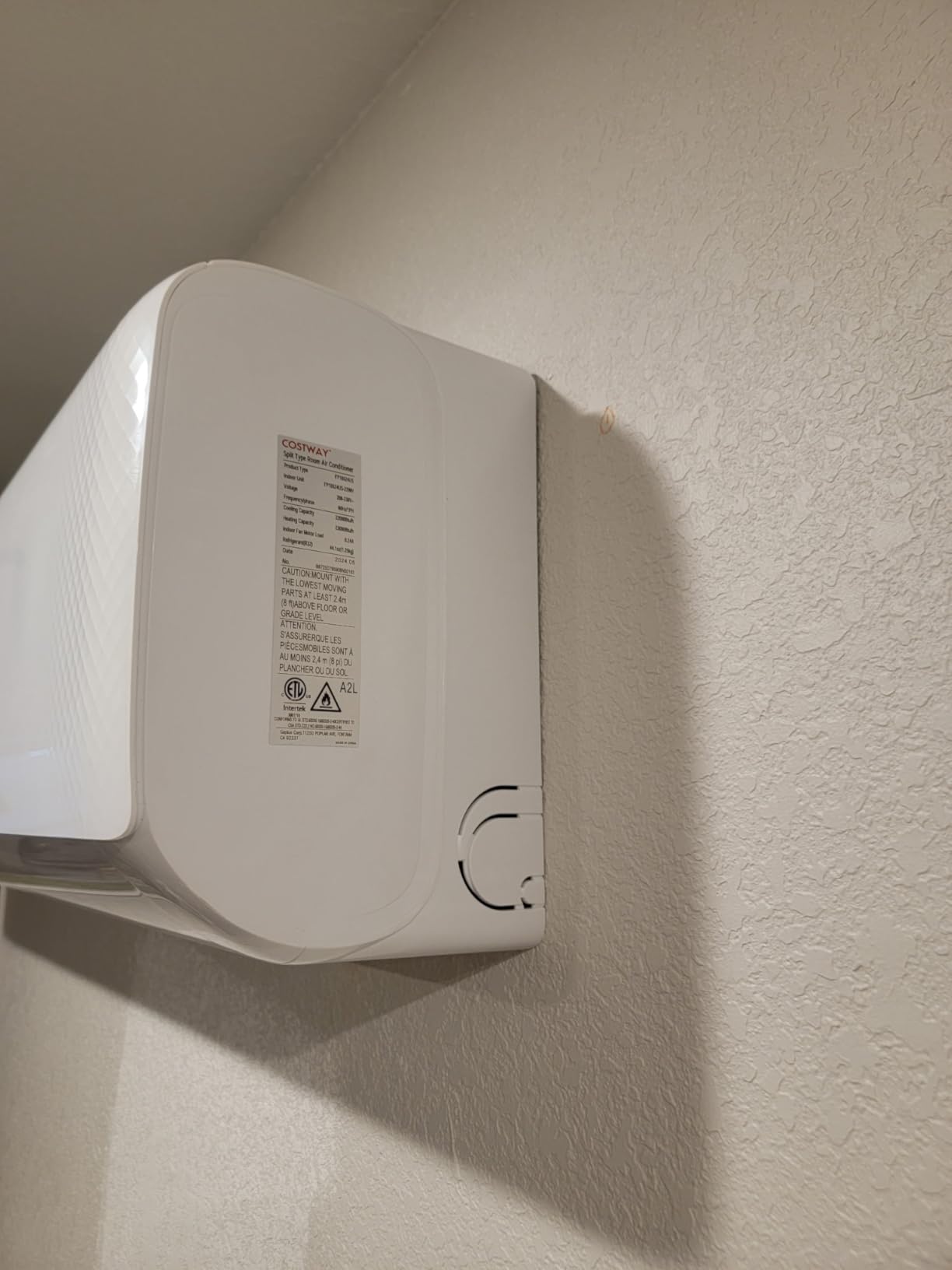 COSTWAY 24000 BTU Mini Split Air Conditioner, Energy Star | with Remote, Compatible with Alexa, Googlehome, Heat Pump, 21 SEER2 Inverter, 24H Timer, for Rooms up to 1500 Sq.Ft customer photo 2