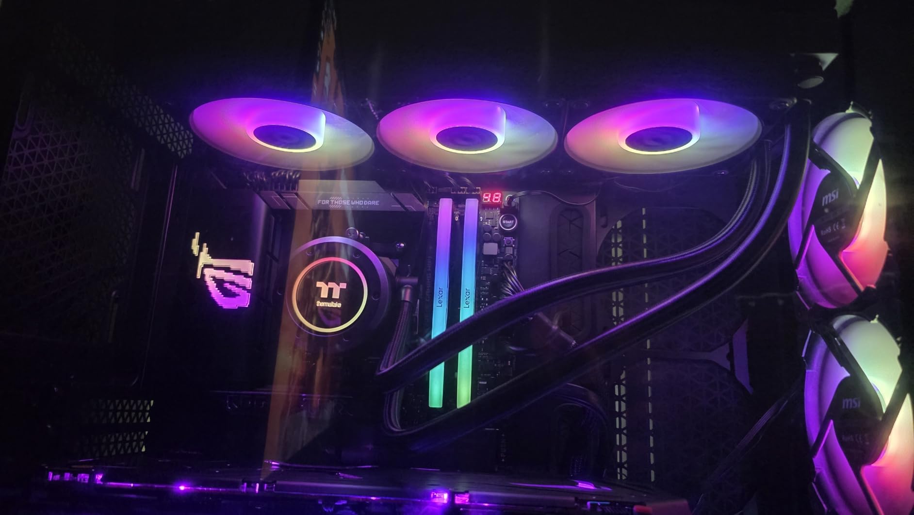 Thermaltake TH420 ARGB Sync V2 CPU Liquid Cooler/AIO Liquid Cooling/Fan 140mm*3/PWM 500~2000 RPM/Mirror Waterblock/MB ARGB Sync Control customer photo 1