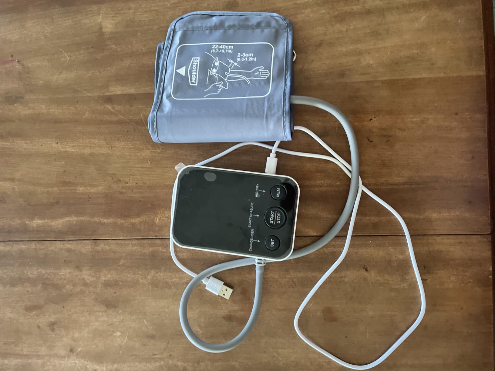 Oklar Blood Pressure Monitor Upper Arm Monitors for Home Use BP Machine Sphygmomanometer with 2x120 Reading Memory Adjustable Arm Cuff 8.7