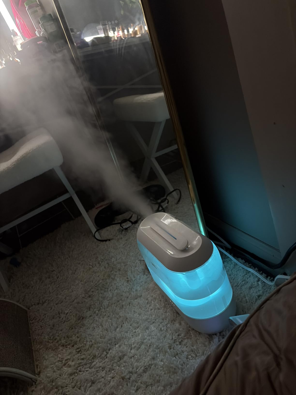 DREO 4L Humidifiers for Bedroom, 36H Runtime, 28 dB Quiet, HM311 | Easy to Refill & Clean, BPA-Free, Nightlight, Supersized Air Humidifiers for Large Room, Baby Nurseries, Plants, Indoor customer photo 1