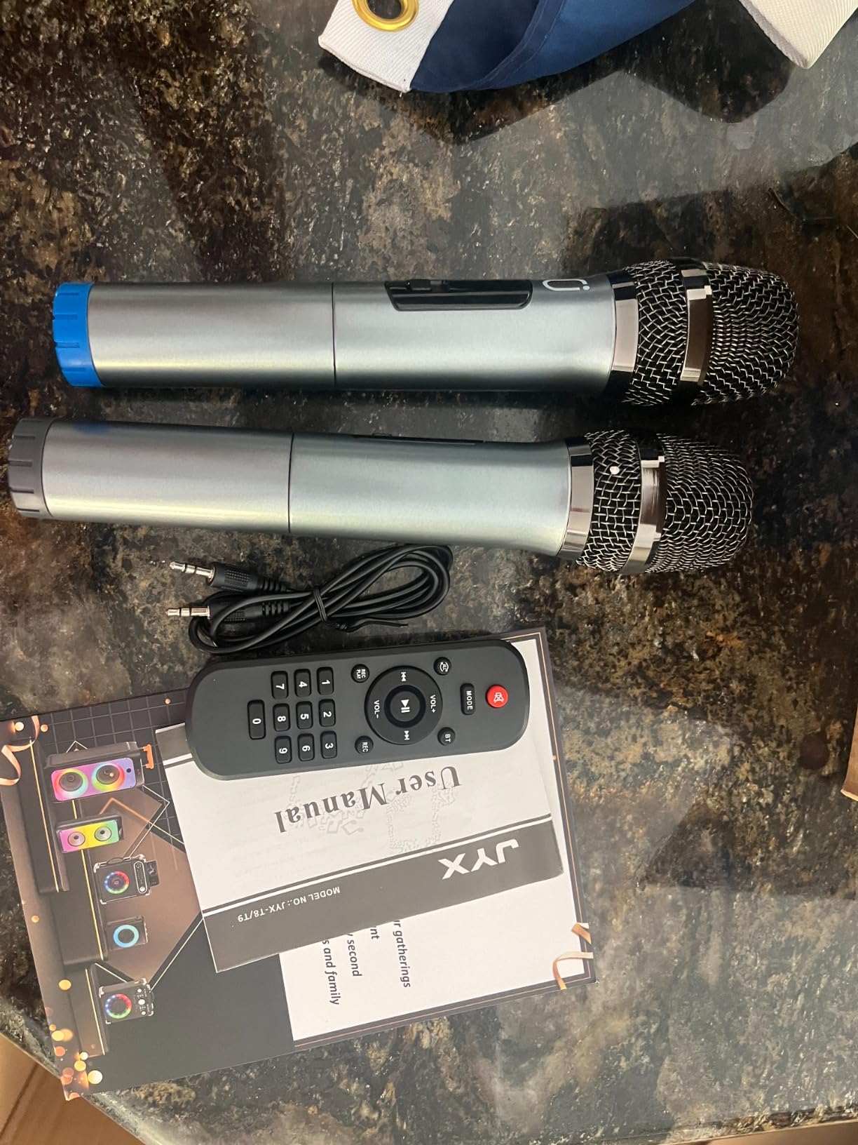 HWWR Karaoke Machine with 2 Wireless Microphones, Big Bluetooth Party Speaker with 500W Peak Power for Adults, PA System with Rolling Wheels and Trolley, Perfect for Outdoor, Home Party, Gatherings customer photo 1