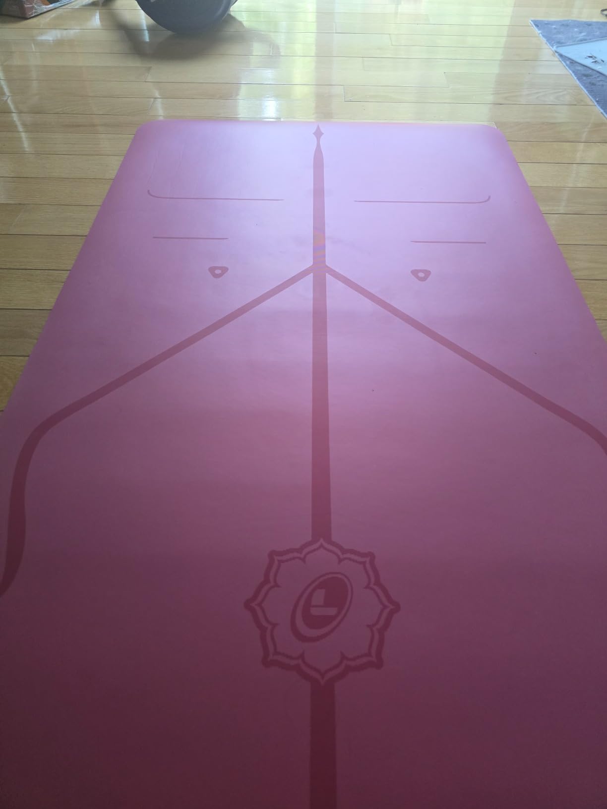 Liforme Classic Yoga Mat - Patented Alignment Design, Ultimate Grip | Eco-friendly, Non-Toxic, Sweat-Resistant, Long, Wide, 4.2mm Thick Mat for Comfort, Recommended for Hot Yoga, Free Yoga Bag customer photo 1