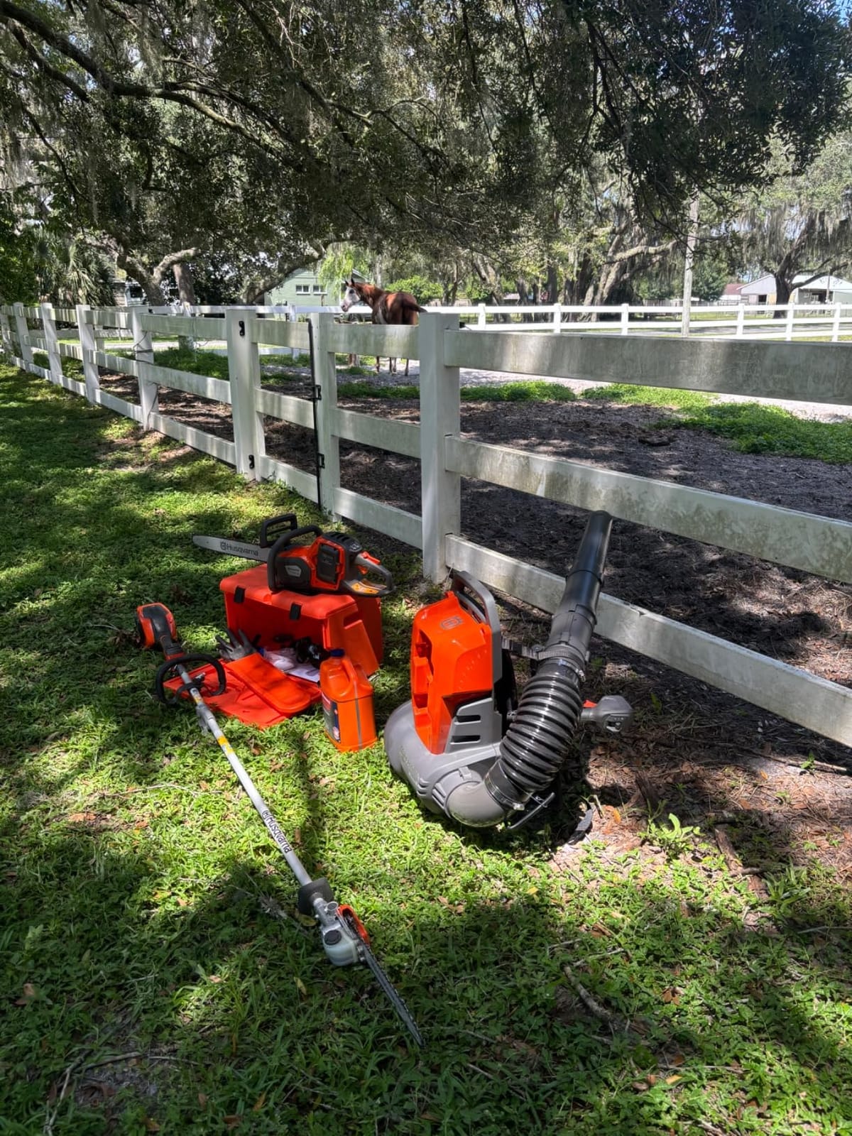 Husqvarna Power Axe 350i Cordless Electric Chainsaw, 18 Inch Chainsaw, Brushless Motor and Quiet Superior Cutting Power, 40V Lithium-Ion 7.5 Ah Battery and Charger Included customer photo 1