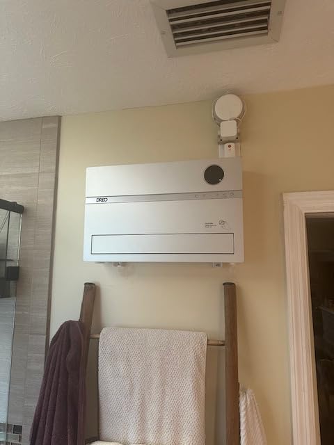 DREO Wall Heater for Bathroom, Smart Space Heaters with ALCI Plug, 1500W, 120° Vertical Oscillation, Adjustable Thermostat, 24H Timer, Easy Installation Electric Heater for Indoor use, Bedroom, Office customer photo 2