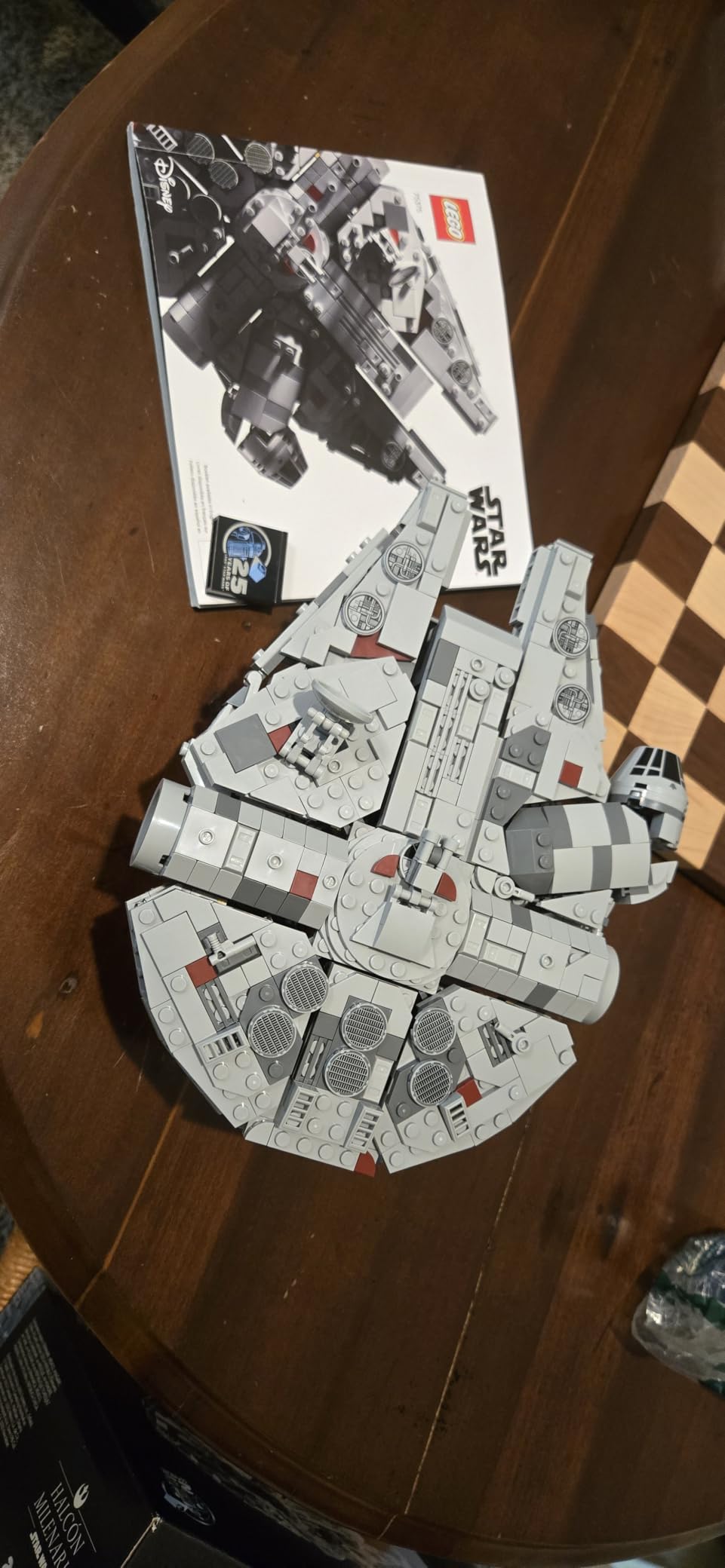 LEGO Star Wars Millennium Falcon 25th Anniversary Collectible - DIY Building Set for Adults, Men & Women, Ages 18+ - A New Hope Model with Display Stand - Star Wars Gift - 75375 customer photo 2