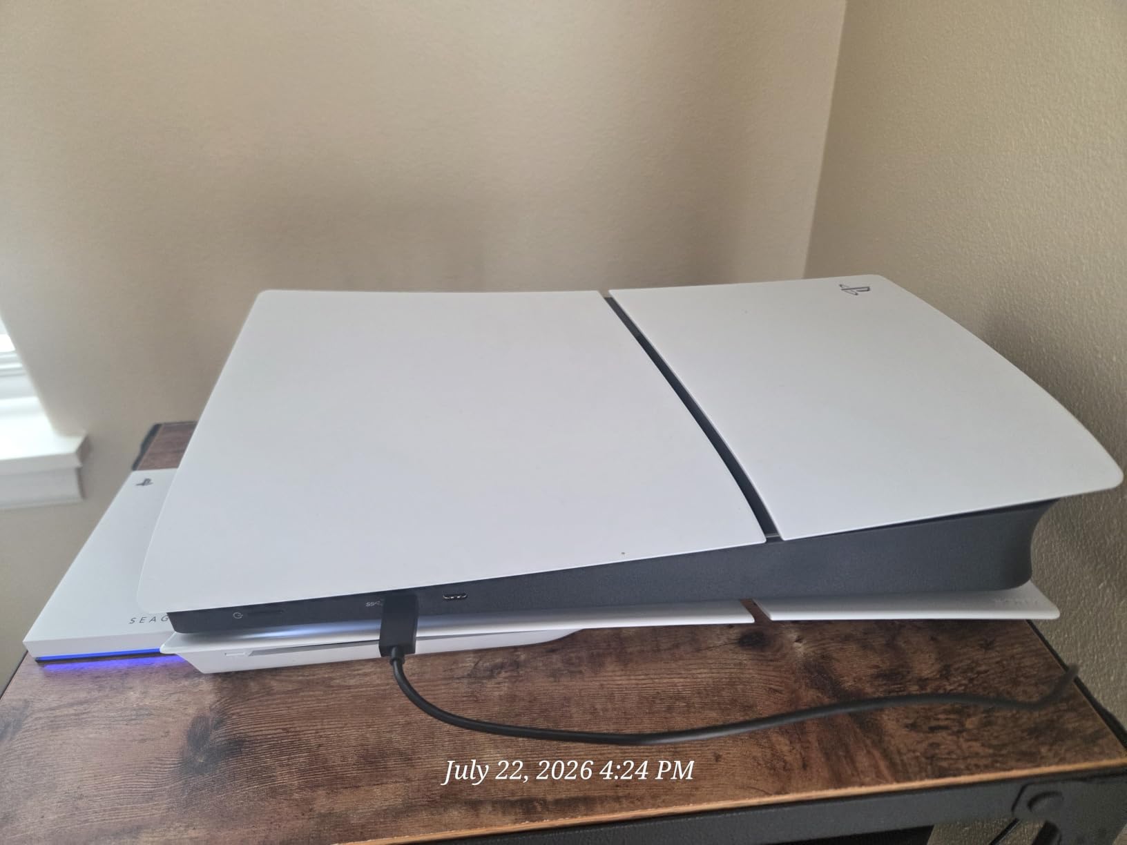 Seagate 2TB Game Drive for PlayStation, USB 3.0, Officially Licensed HDD for PlayStation. Archive PS5 games. Play PS4 games directly. Blue LED customer photo 2