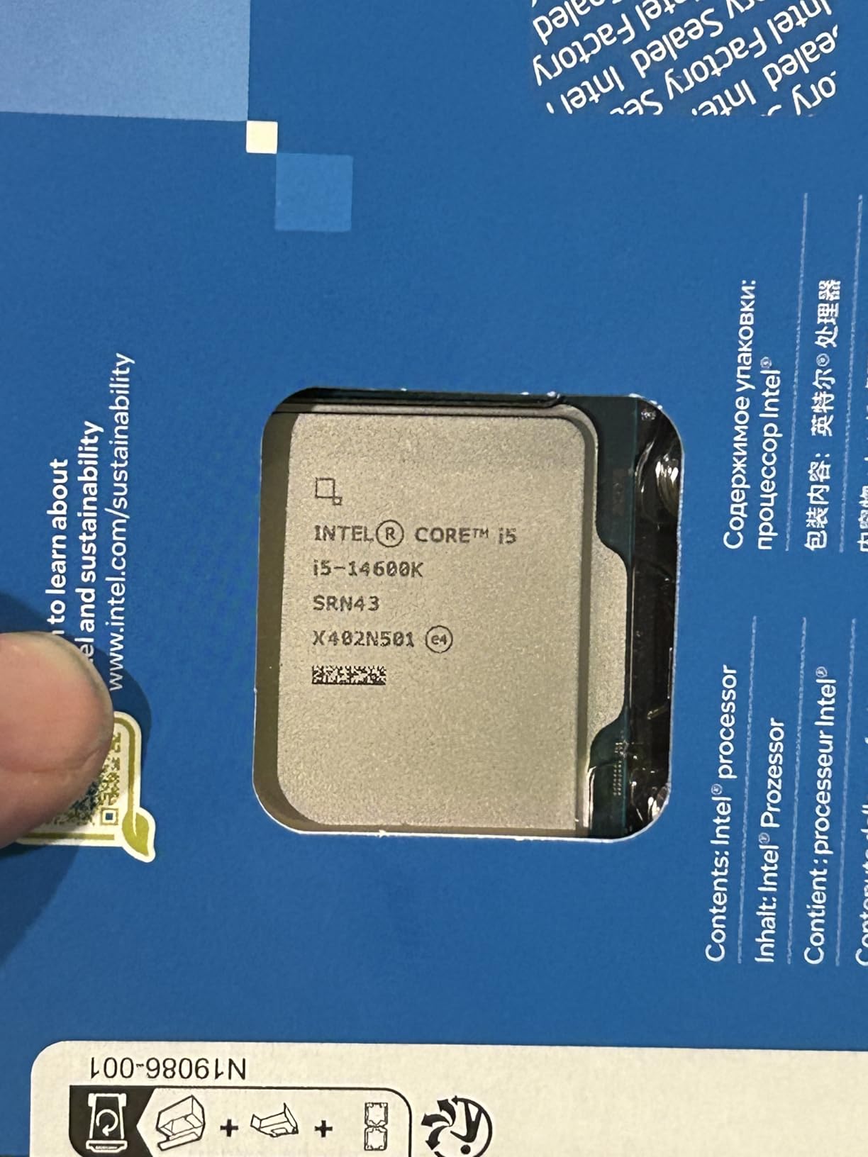 Intel Core i5-14600K Desktop Processor 14 Cores (6 P-Cores + 8 E-Cores) up to 5.3 GHz customer photo 1