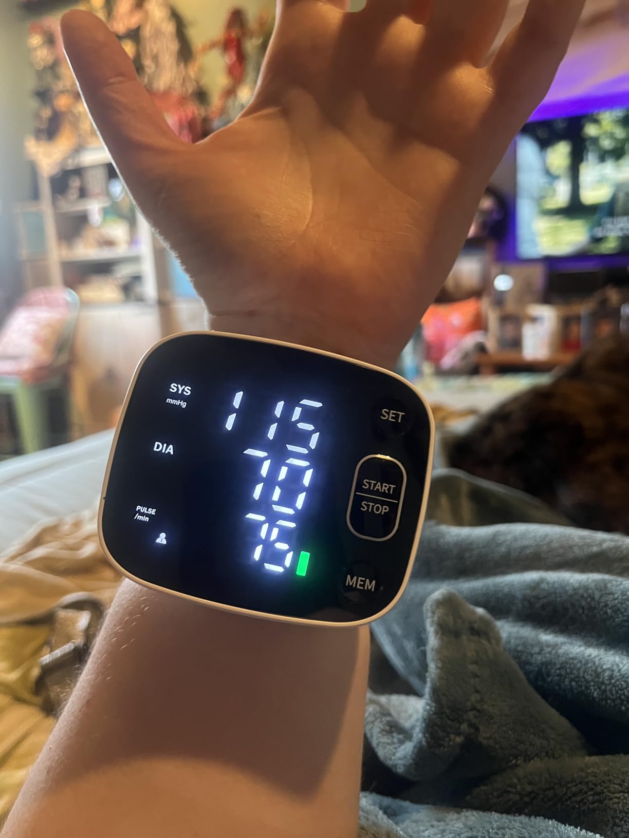 Oklar Wrist Blood Pressure Monitor, FDA Cleared Rechargeable Blood Pressure Machine with Adjustable Cuff (4.92-8.46 Inches), 240 Reading Memory for 2 Users, Voice Broadcast, Storage Case Included customer photo 1