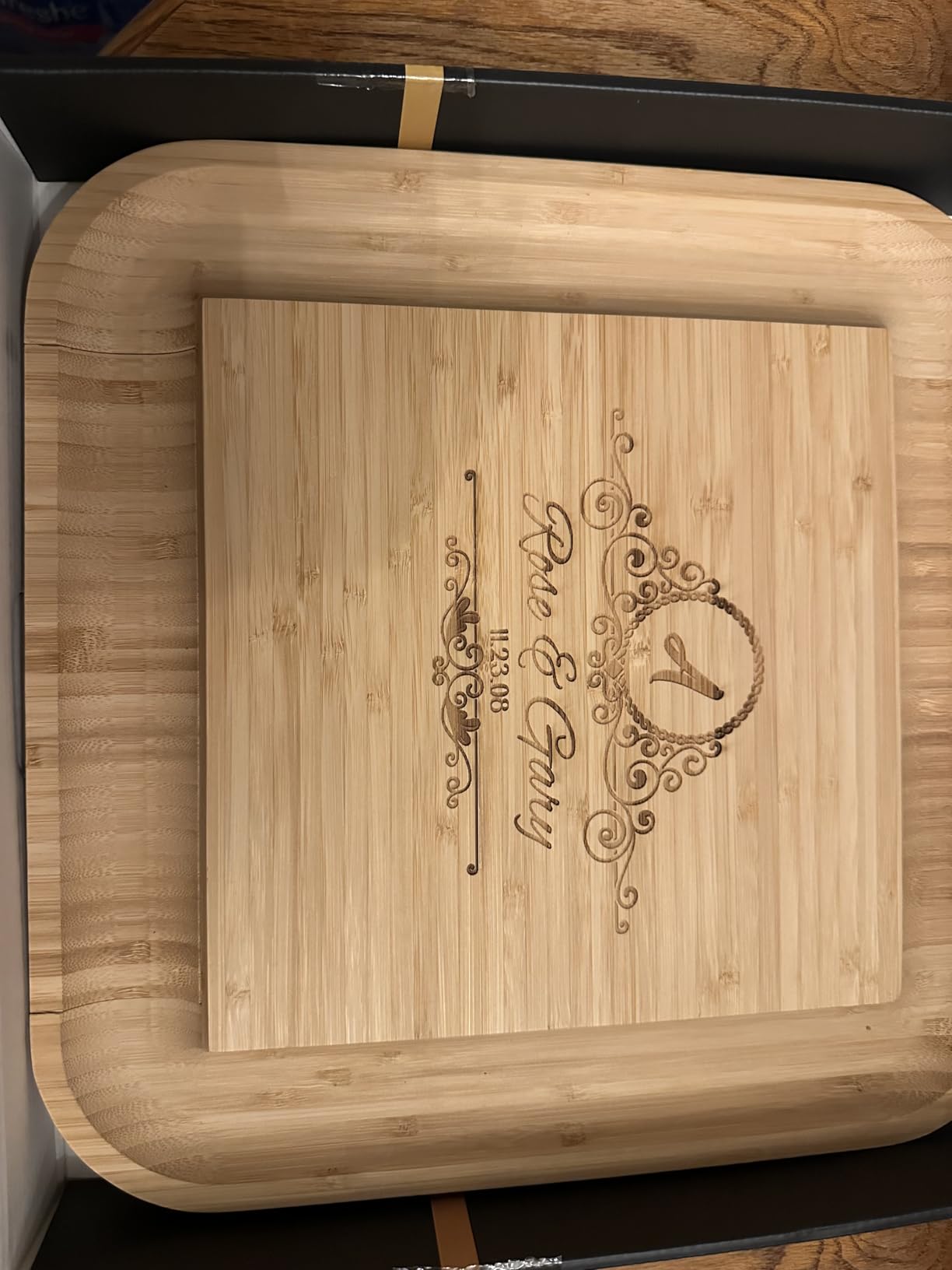 Charcuterie Boards Gift Set - Large Bamboo Cheese Board with Serving Tray, Knives and Bowls for Meat, Cheese and Crackers, for Mom, Housewarming, Wedding, Birthday Gifts for Women customer photo 1