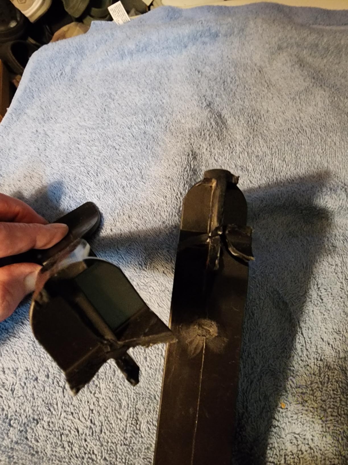 Gutter Cleaning Tool with Threaded Design to Attach to Standard Poles, Gutter Cleaning Spoon and Scoop with Hook to Clean Leaves and Debris Under Gutter Hangers, Multi-Use Tool- Made in USA customer photo 2