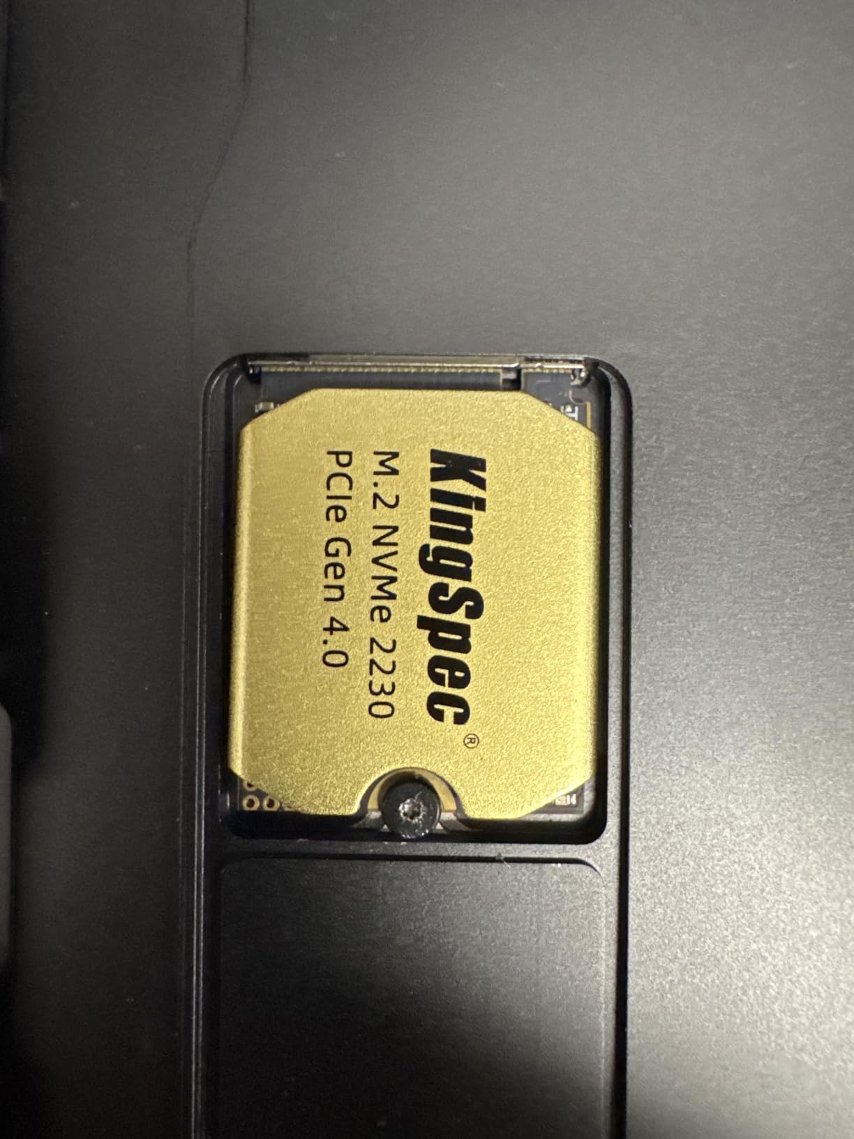 KingSpec M.2 2230 PCIe 4.0 SSD, 5000MB/s, Heatsink for Steam Deck/Ally customer photo 1