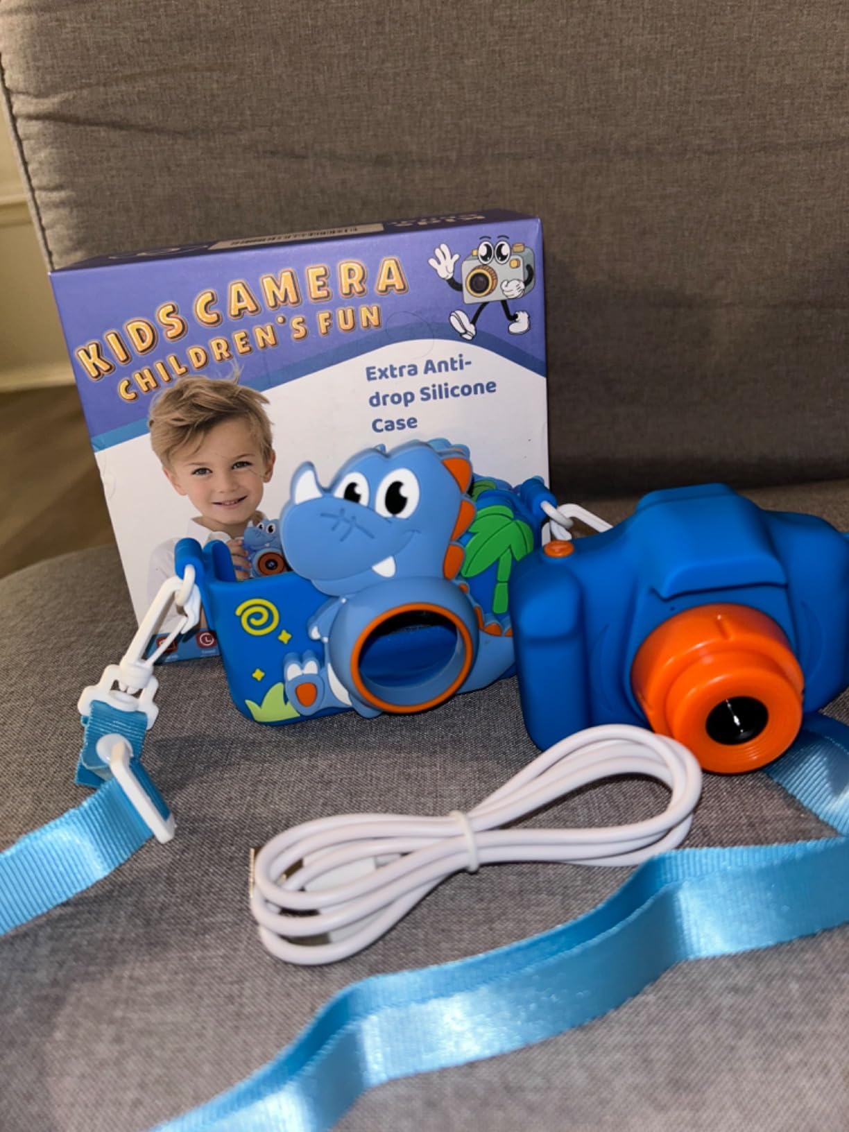 KOKODI Kids Camera Toy Digital Camera for Kids, Dinosaurs Birthday Gifts for Boys Age 3-12, 1080P HD Video Camera for Toddler, Children Toys for 3 4 5 6 7 8 9 Year Old Boys with 32GB SD Card customer photo 1