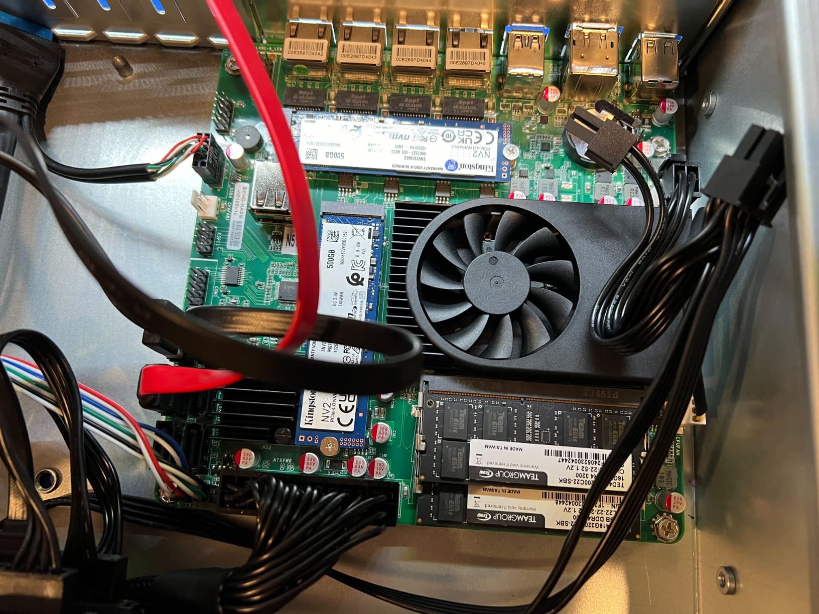 NAS Motherboard N5105, 4 Port i226-V 2.5GbE LAN, 2X M.2 NVMe, 6x SATA3.0, 2x DDR4, Mini ITX Soft Router VPN Openwrt Barebone Micro Appliance DIY customer photo 2