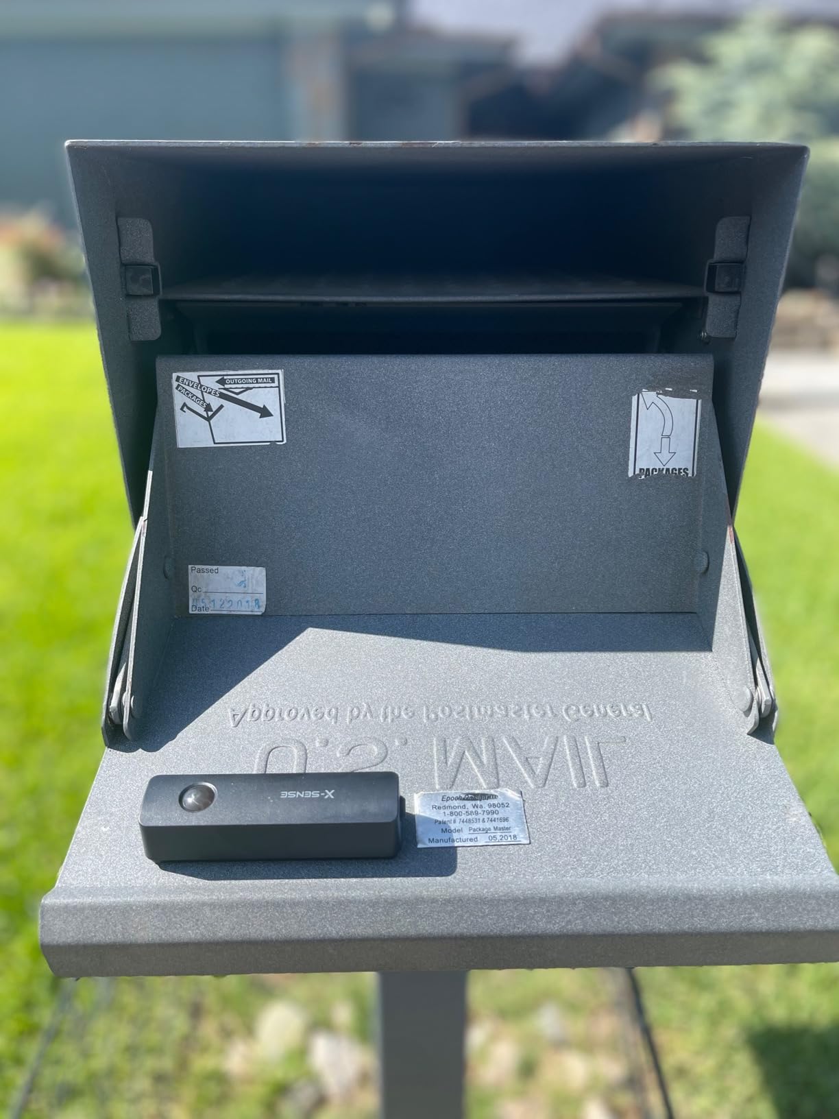 X-Sense Smart Mailbox Alarm, Wireless Long Range Mailbox Alert, Mailbox Sensor with SBS50 Base Station for Delivered Mail, SMA11 customer photo 1