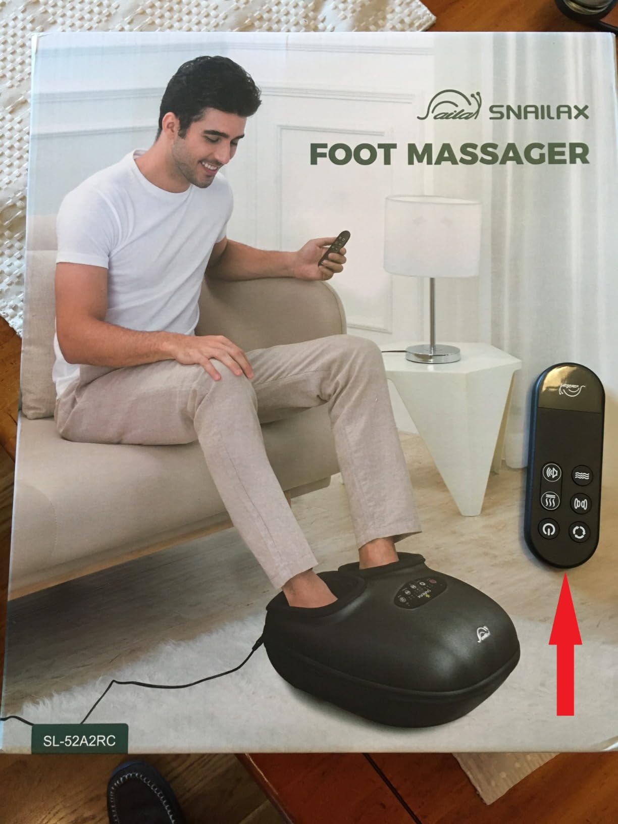 Snailax 2026 Shiatsu Foot Massager with Heat, Deep Kneading, Compression, Vibration, FSA Eligible Hsa Electric Feet Massage Machine for Plantar Fasciitis, Neuropathy, Gift for Women Man customer photo 2