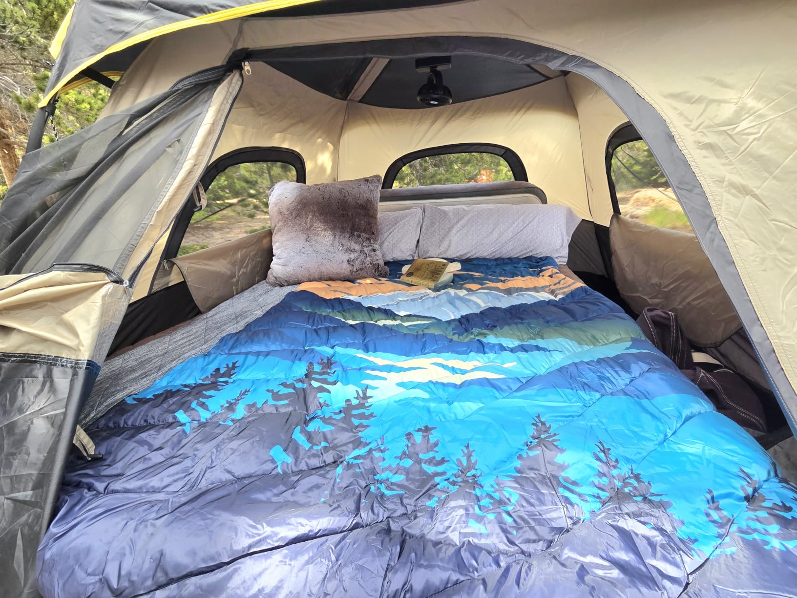 FanttikOutdoor Camping Tent 4/6/8/10 Person Instant Cabin Tent Setup in 60 Seconds with Rainfly & Windproof Portable with Carry Bag for Family Camping & Hiking customer photo 2