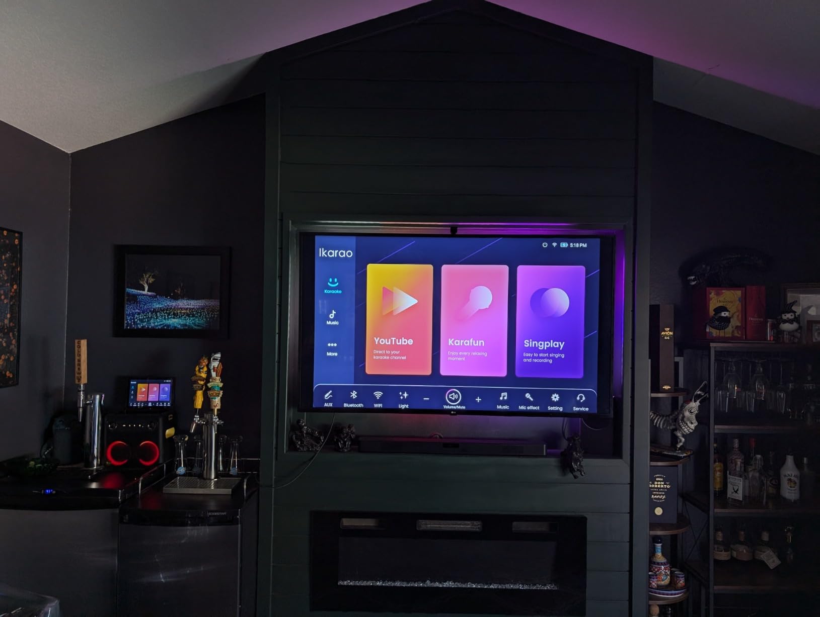Ikarao Smart Karaoke Machine for Adults - with Lyrics Display, 32GB Karaoke Tablet, 2 Wireless Mics, Professional Karaoke System, 300W Peak Power, 4 DJ Lights, Karaoke Speaker for Any Occasion customer photo 1