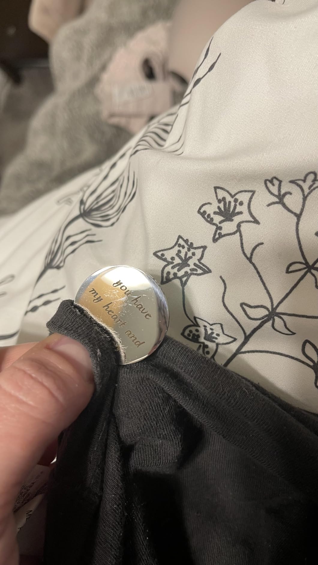 Pocket Hug Token Keychain for Men, Funny Boyfriend Present from Girlfriend | Long-distance Couple Gifts for Husband/Him From Wife, Christmas, Birthday, Valentine customer photo 1