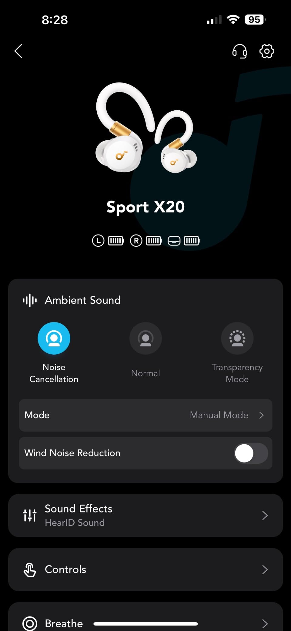 Soundcore Sport X20 by Anker Noise Cancelling Workout Earbuds, Ear Hooks | Rotatable and Extendable Ear Hooks, Deep Bass, IP68 Waterproof, Sweatproof, Dustproof, 48H Playtime, Sport Earbuds for Gym customer photo 1
