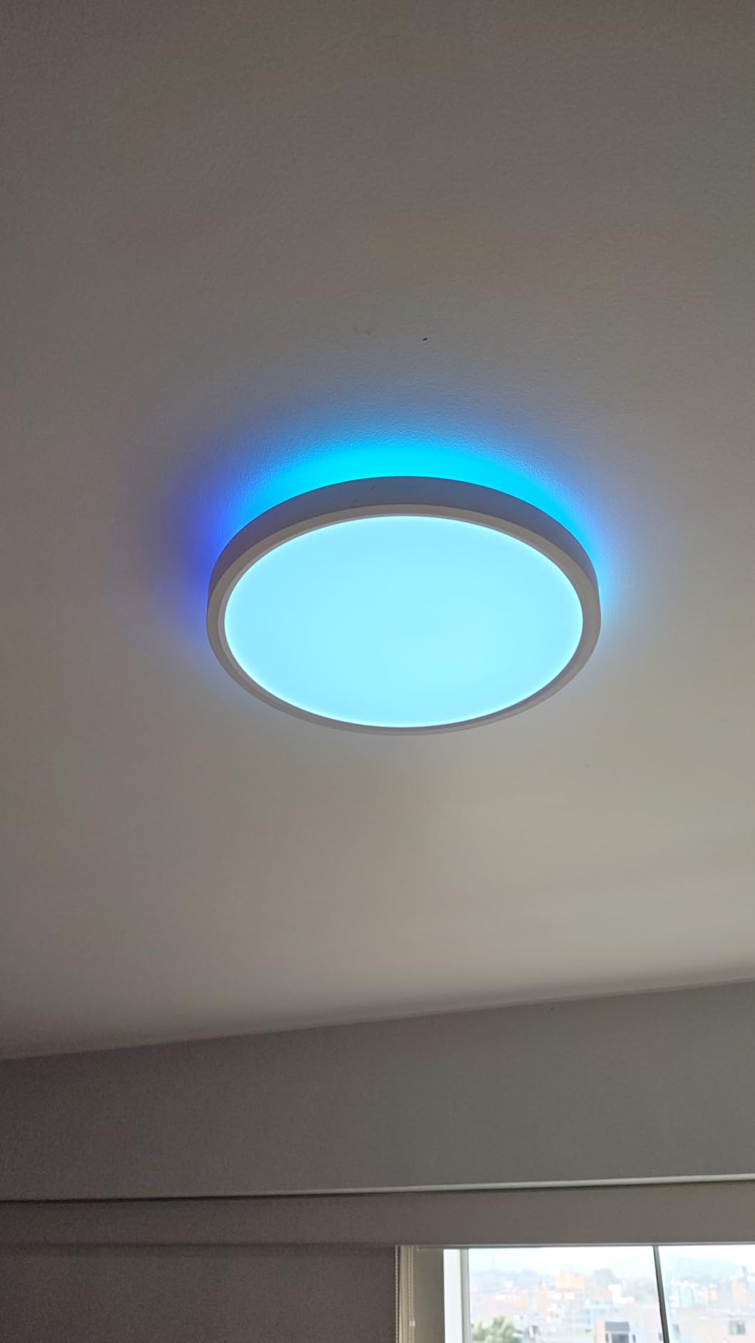Govee Smart Ceiling Light, RGBIC 2400LM 2700K-6500K 12 Inch 1 Pack White | RGBIC LED Flush Ceiling Light Fixture, 2400LM DIY Colors, Works with Matter Alexa for Bedroom, Living Room customer photo 1