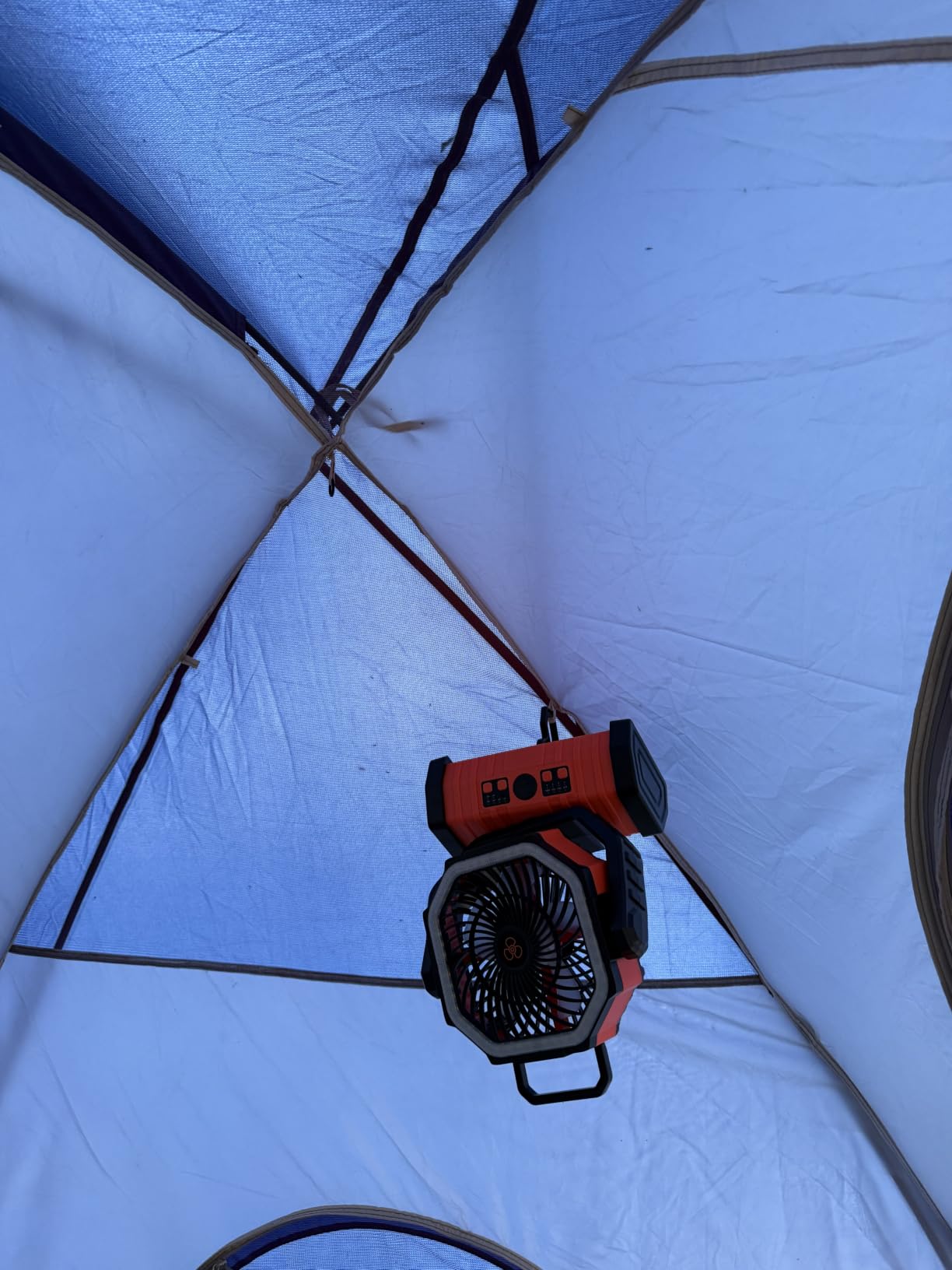 ADUST Camping Fan Battery Powered 20000mAh Outdoor Tent Fans - Orange customer photo 1