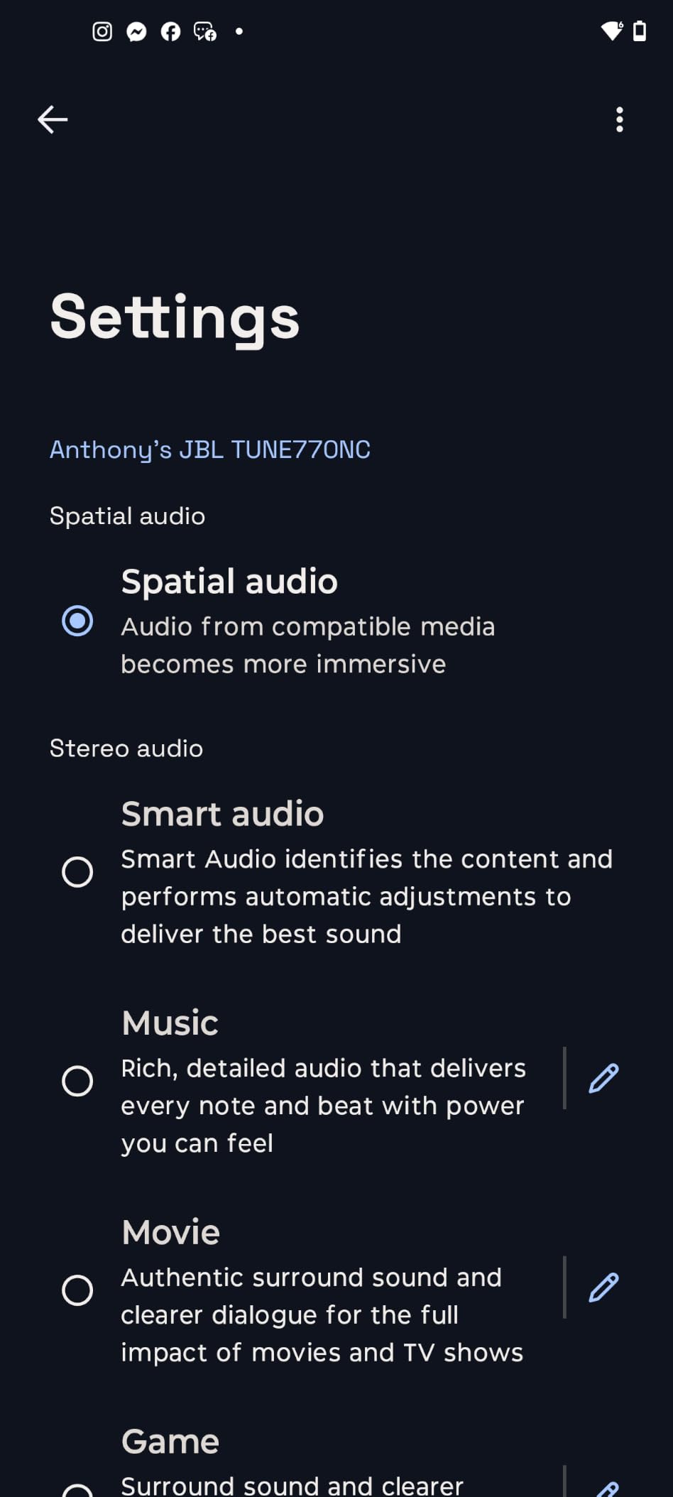 JBL Tune 770NC Wireless Over-Ear Headphones, Adaptive Noise Cancelling with Smart Ambient, Bluetooth 5.3 with LE Audio customer photo 2