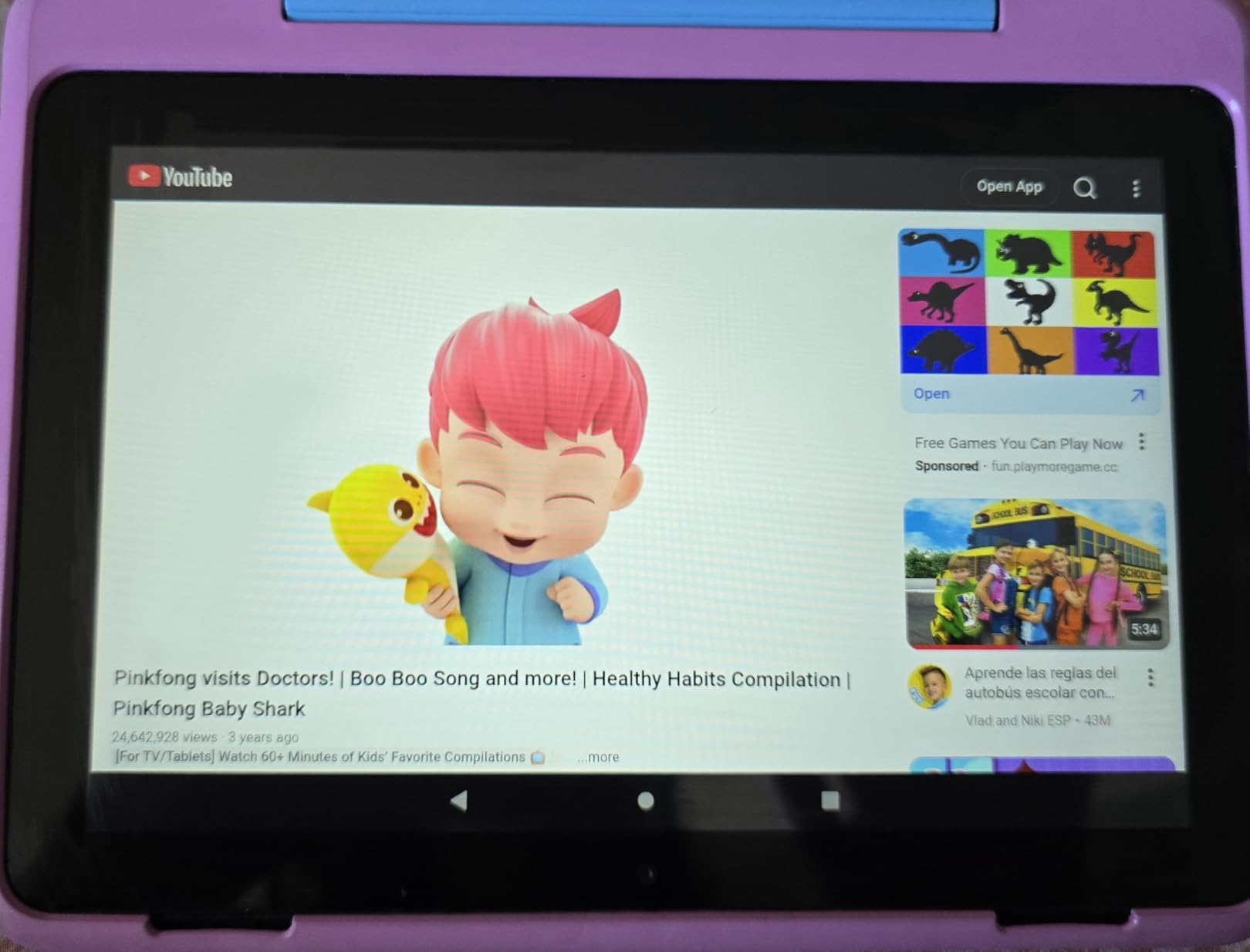 Amazon Fire HD 8 Kids Pro tablet (newest model), ages 6-12, 64GB, Hello Teal customer photo 1