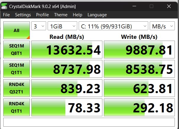 Sabrent Rocket 5 2TB Advanced Performance Internal M.2 PCIe GEN 5 14GB/s X4 NVMe SSD customer photo 2