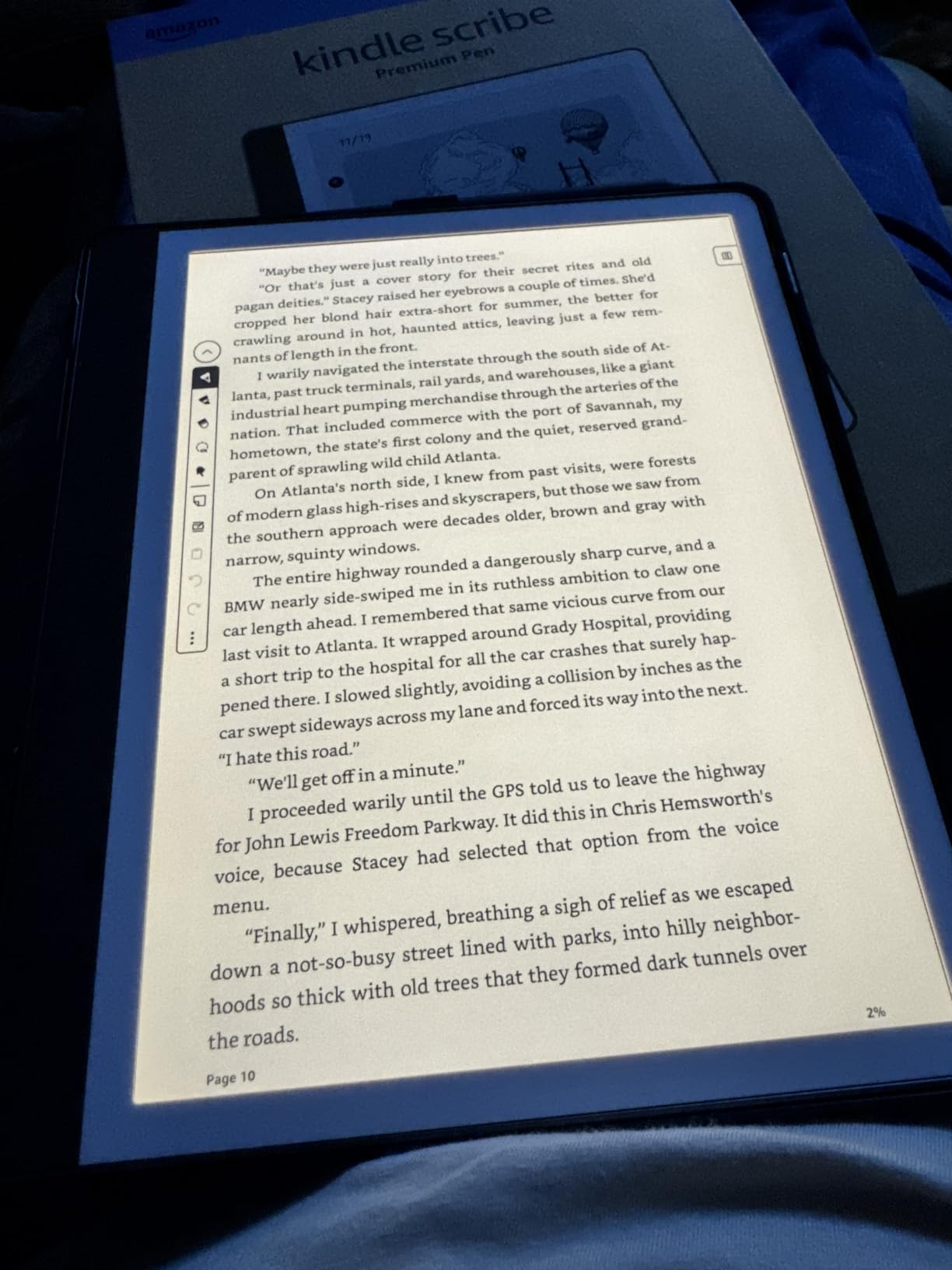 Amazon Kindle Scribe (16GB) - Your notes, documents and books, all in one place. With built-in AI notebook summarization. Includes Premium Pen - Tungsten customer photo 1