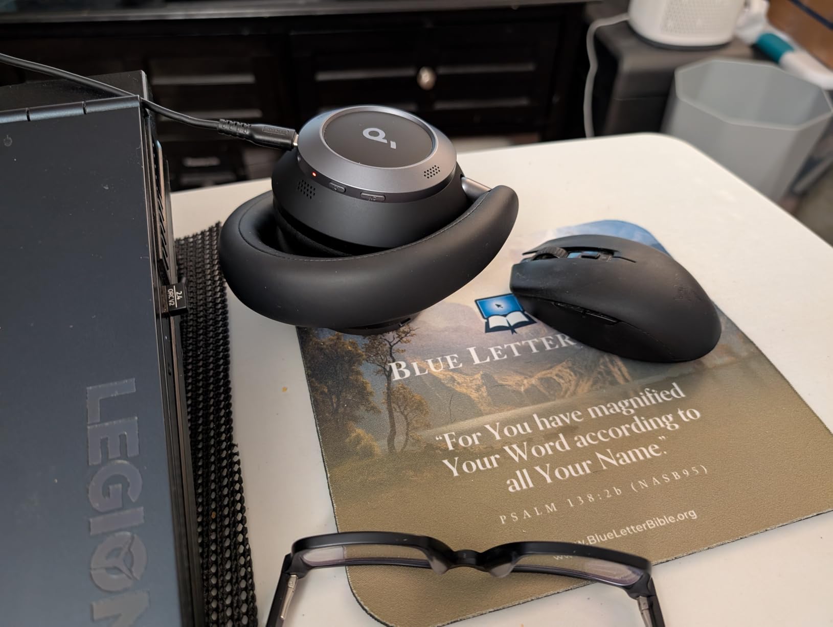 Soundcore Anker Space One Pro Wireless Over-Ear Headphones, Foldable Design | Adaptive Active Noise Cancelling, 60H Playtime, Hi-Res LDAC, multipoint connection, 6-Mic Calls, 5-Min Charge for 8 Hrs customer photo 1